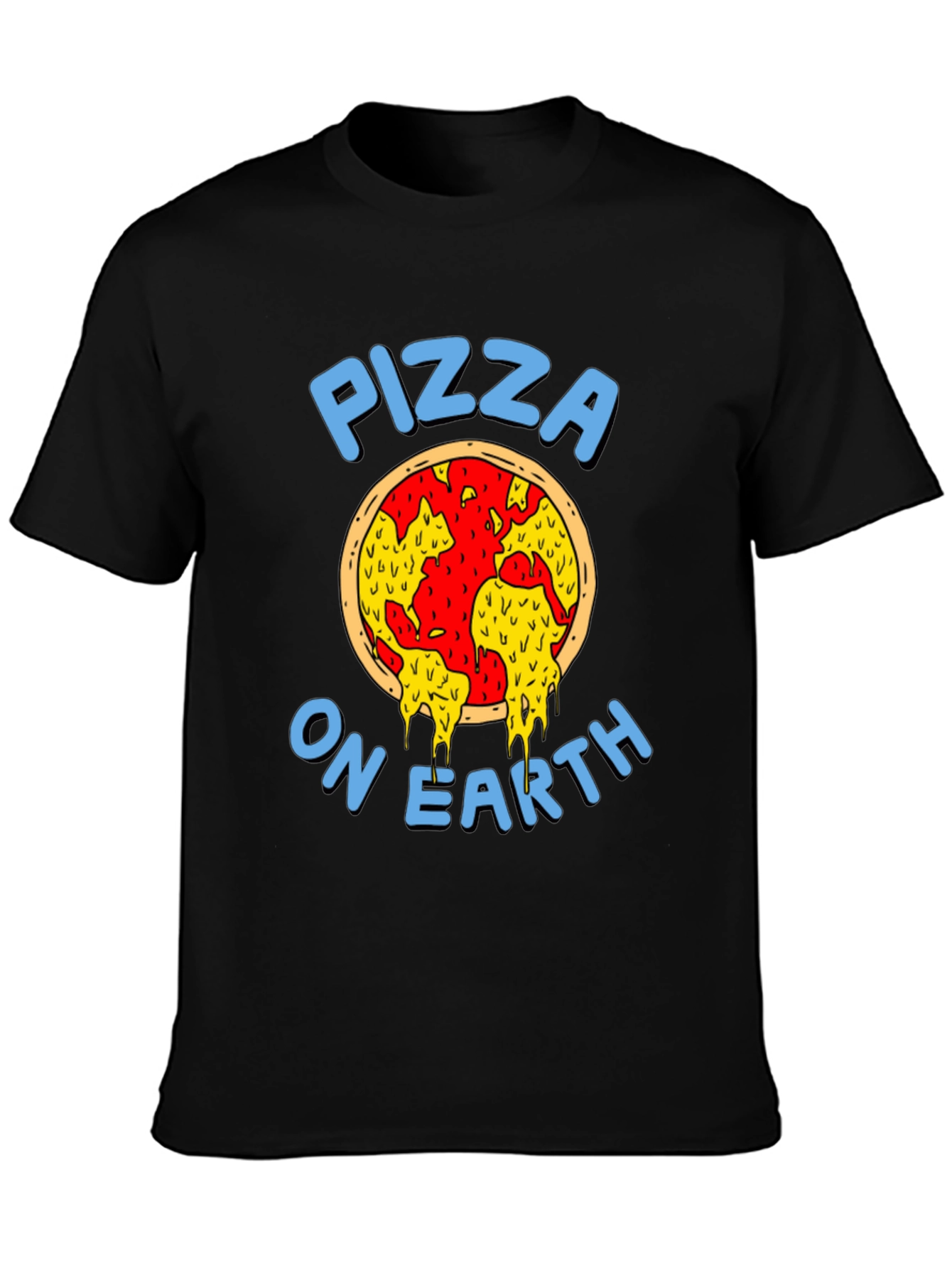 Pizza On Earth Graphic Tee - Foodie T-Shirt