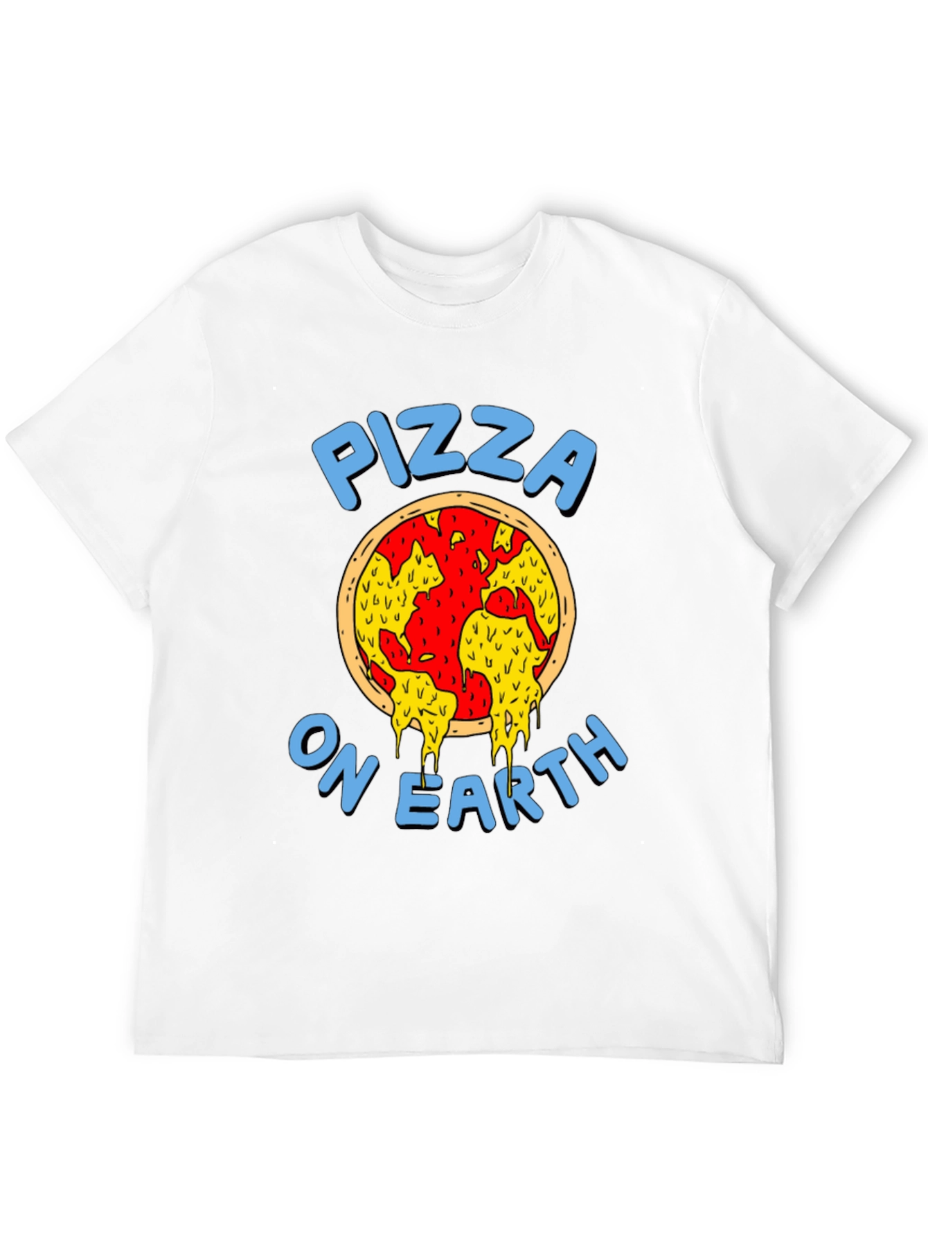 Pizza On Earth Graphic Tee - Foodie T-Shirt