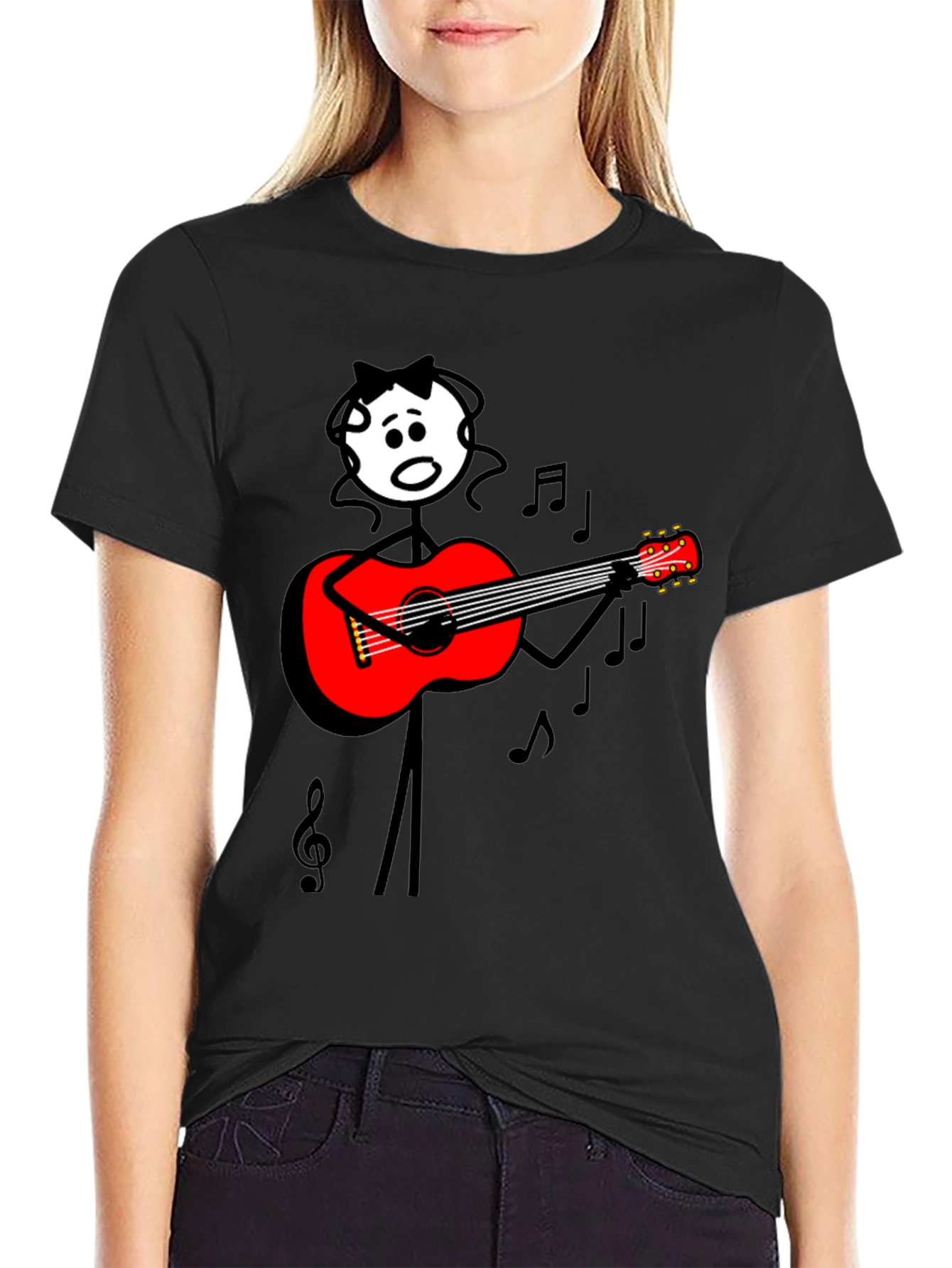 Guitar Stick Figure Tee
