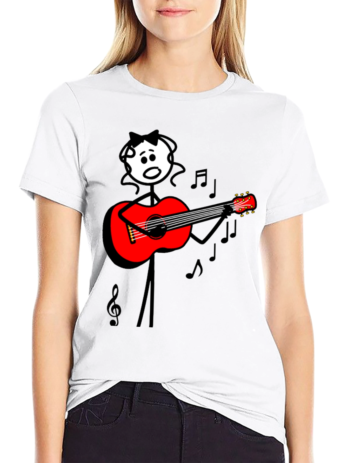 Guitar Stick Figure Tee