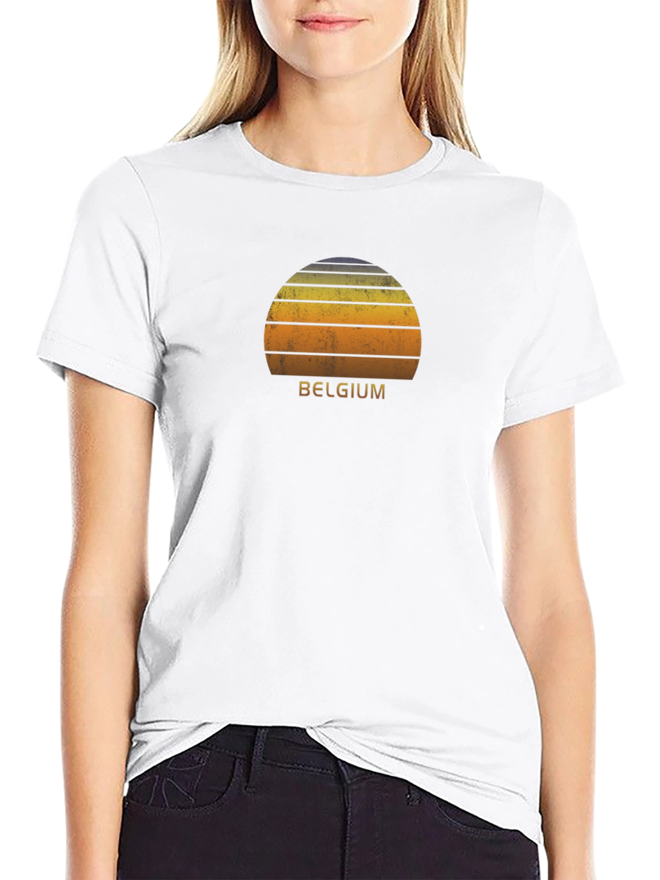 Belgium Sunset T-Shirt - Retro Graphic Tee