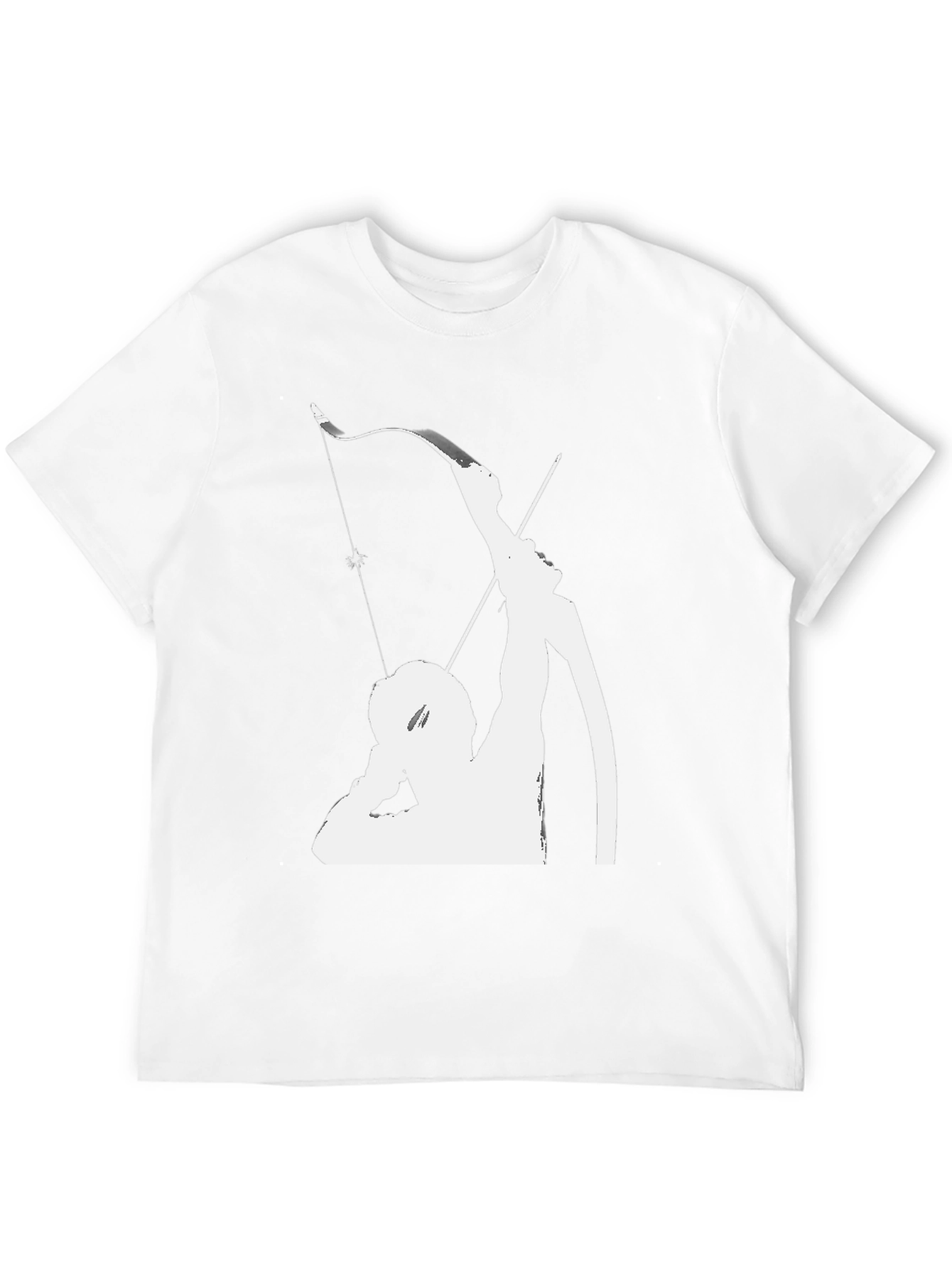 Archer Graphic Tee - Black Cotton Shirt