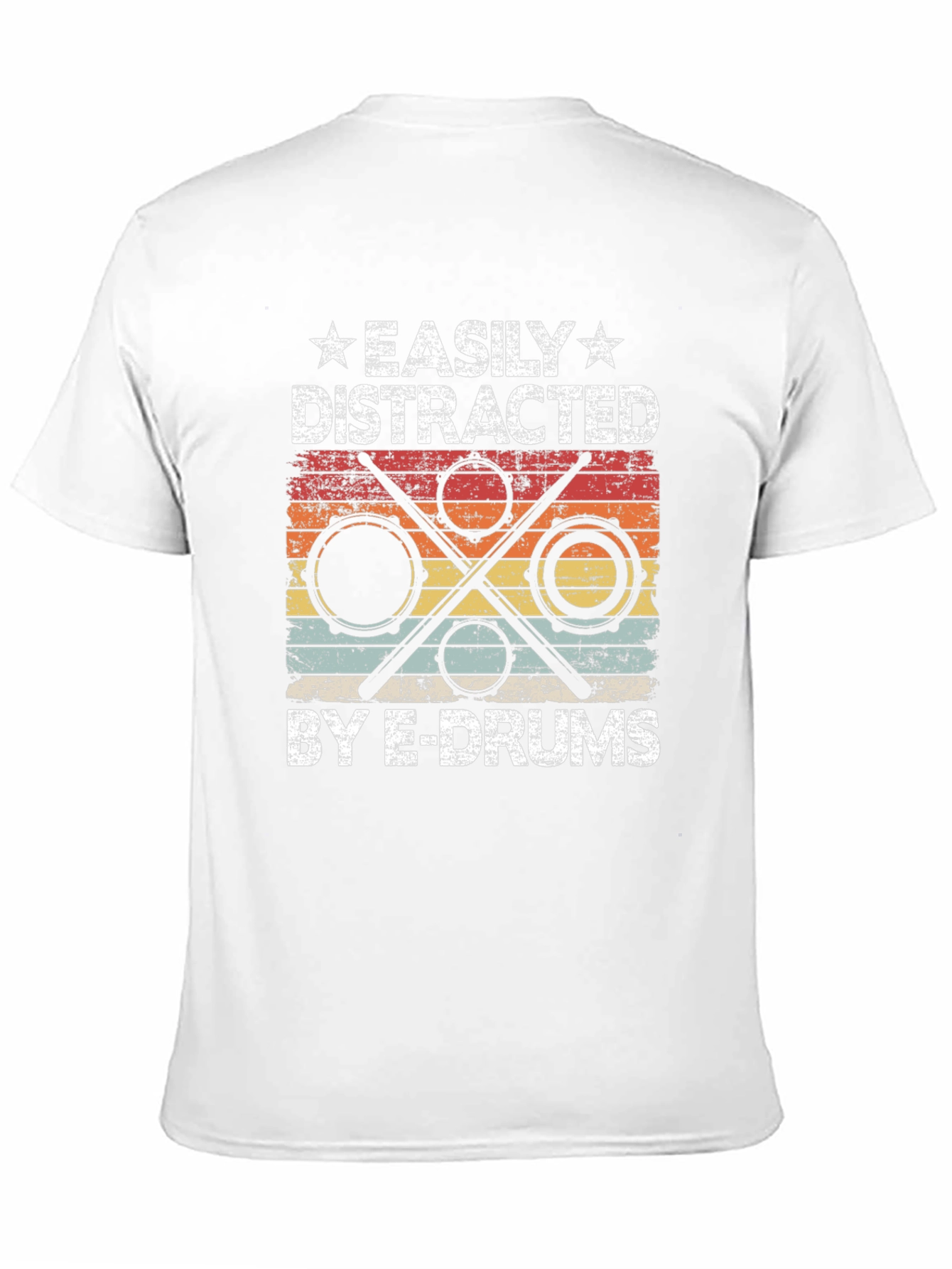 Easily Distracted By E-Drums Graphic T-Shirt