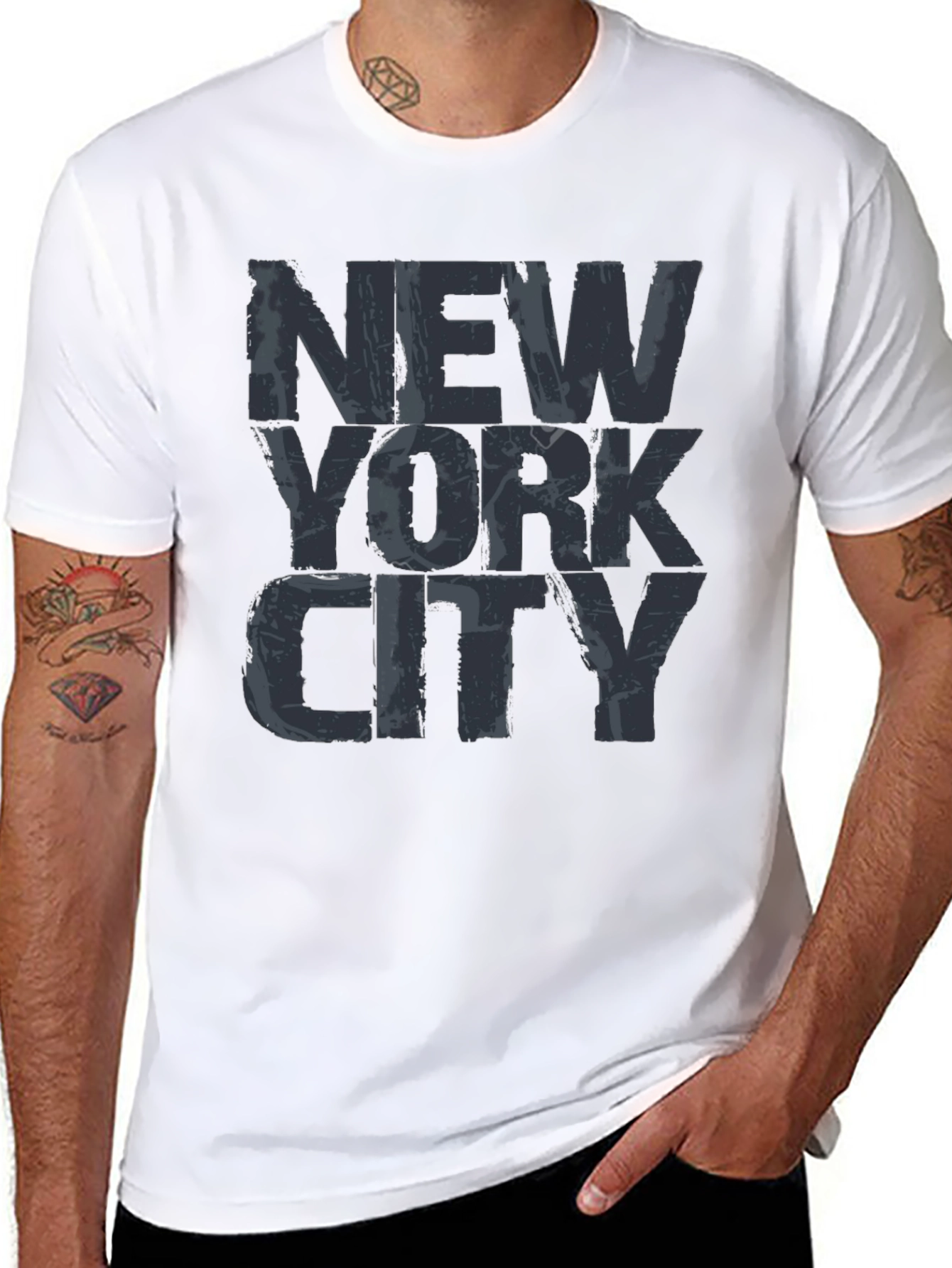 New York City Graphic Print Mens T-Shirt
