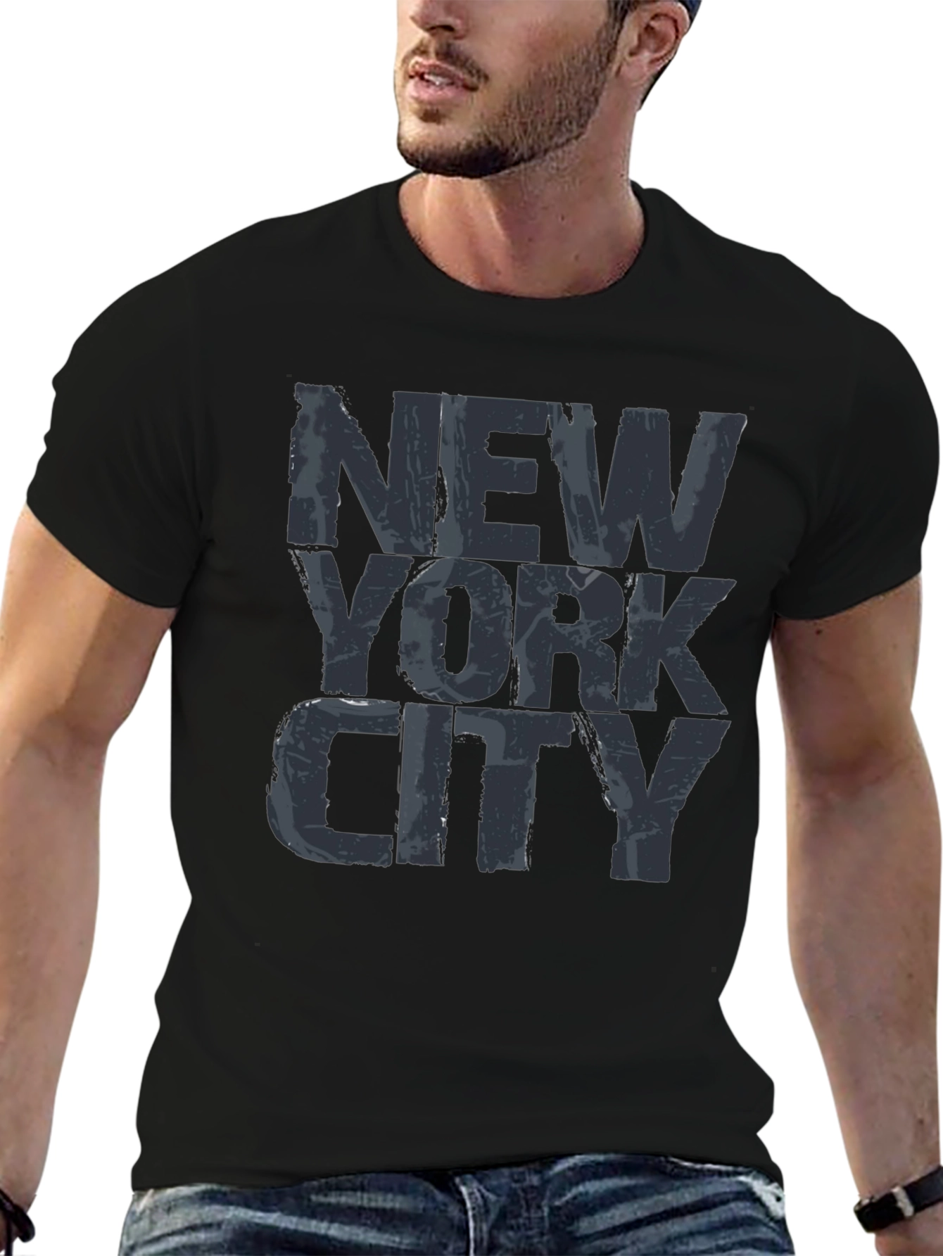 New York City Graphic Print Mens T-Shirt