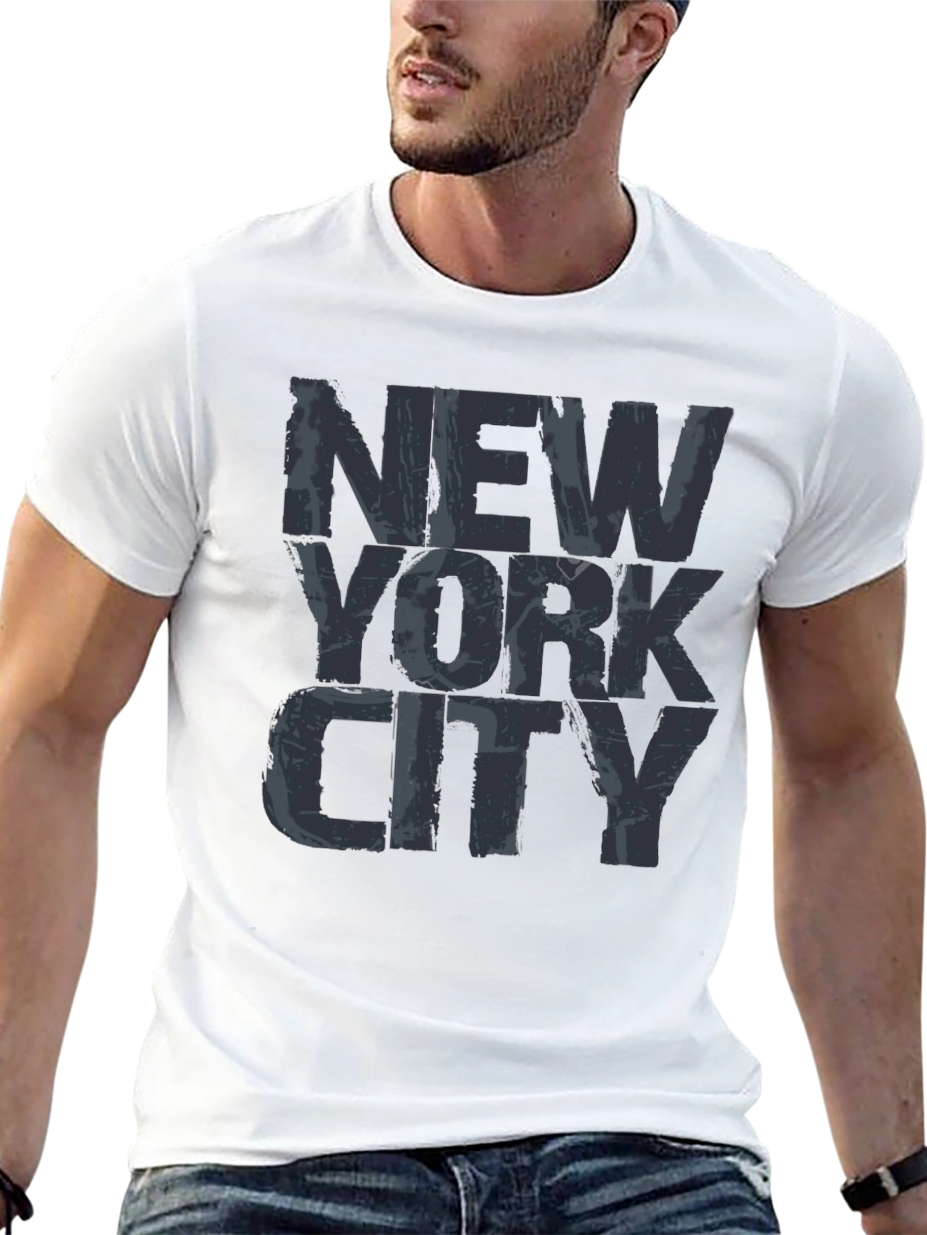 New York City Graphic Print Mens T-Shirt