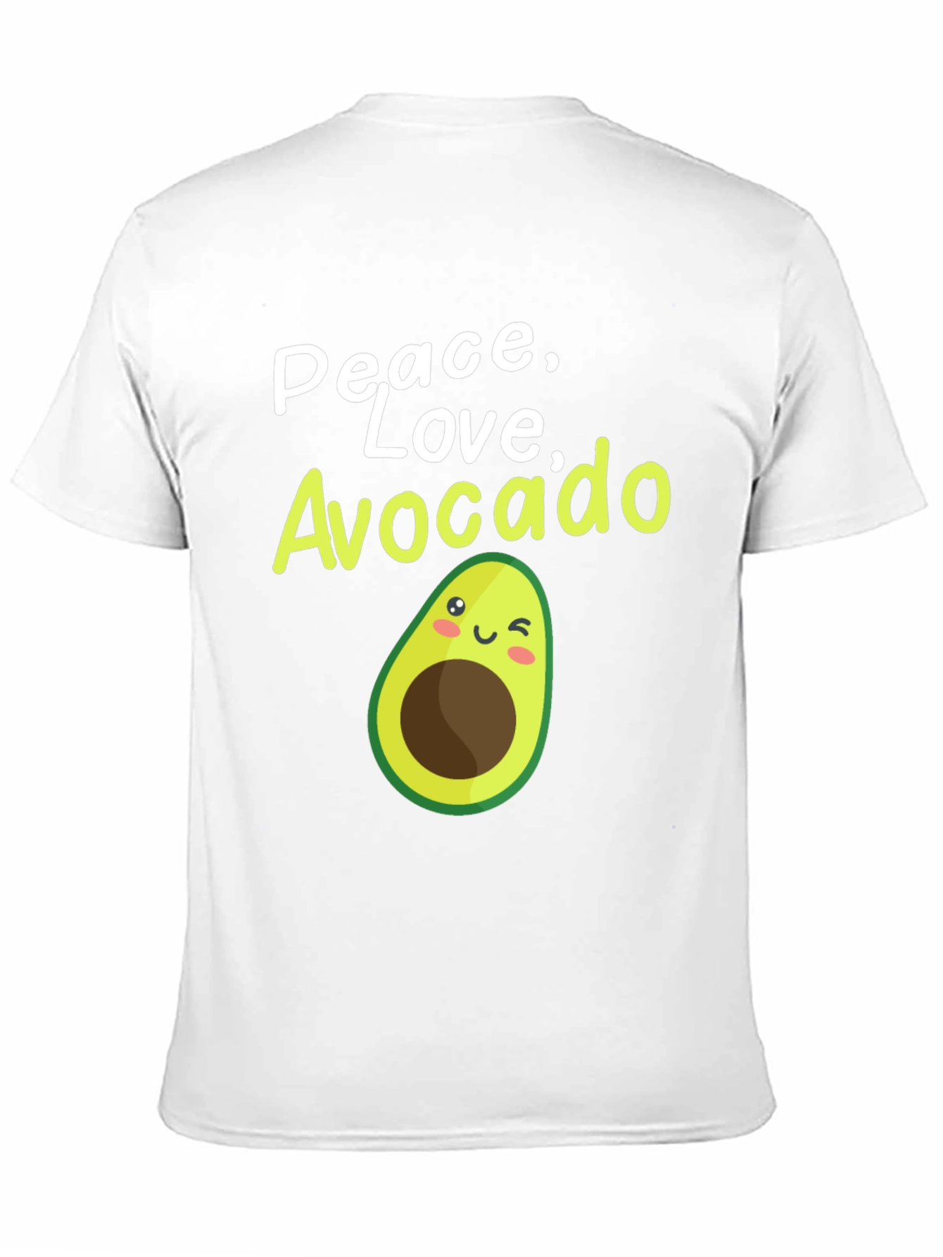 Peace Love Avocado T-Shirt - Cute Fruit Graphic Tee