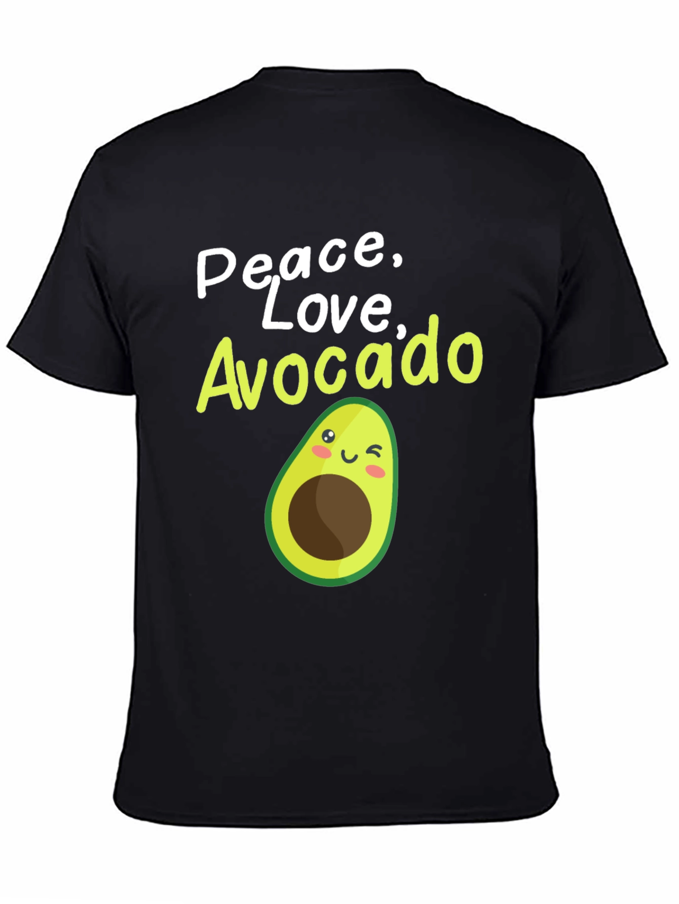 Peace Love Avocado T-Shirt - Cute Fruit Graphic Tee