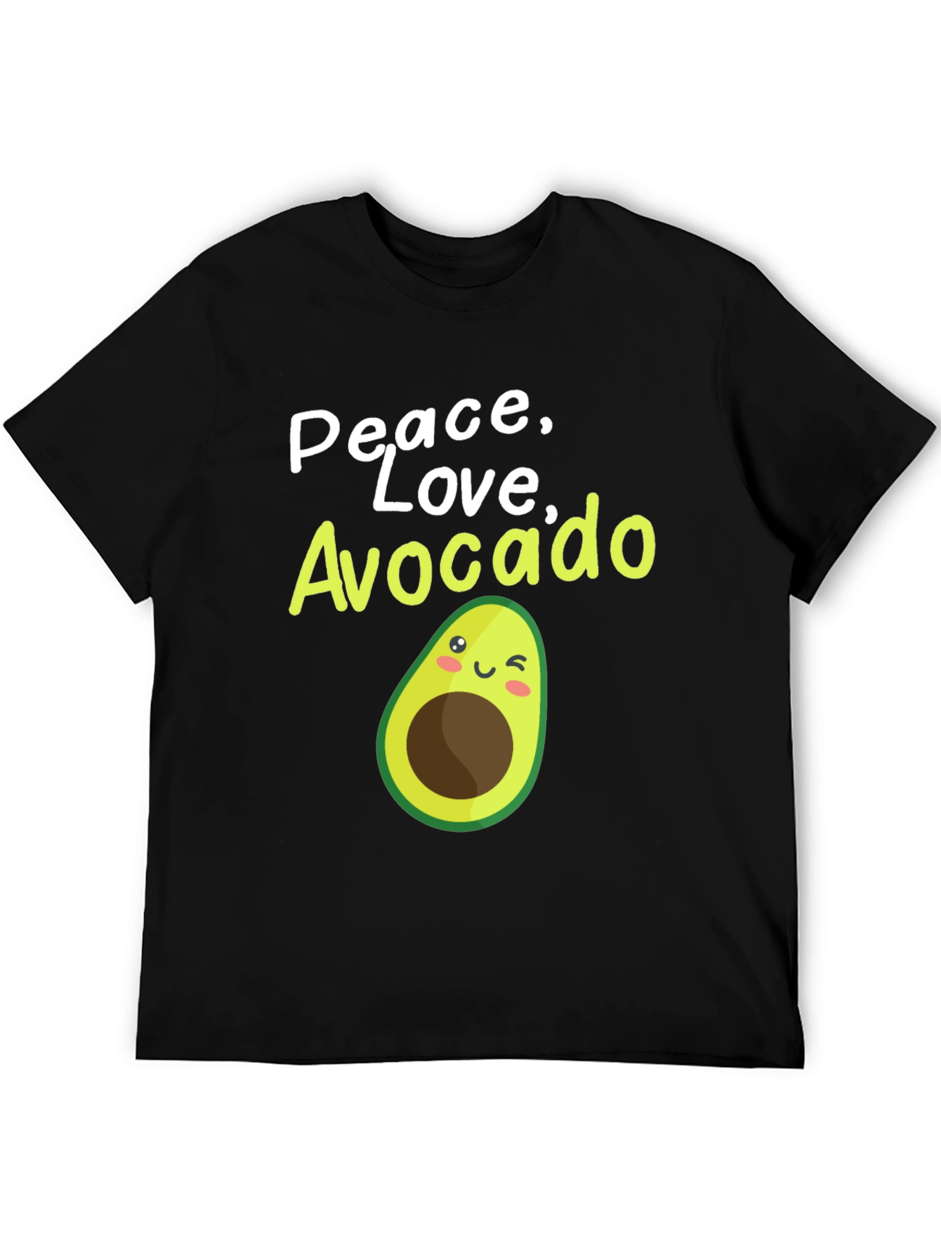 Peace Love Avocado T-Shirt - Cute Fruit Graphic Tee