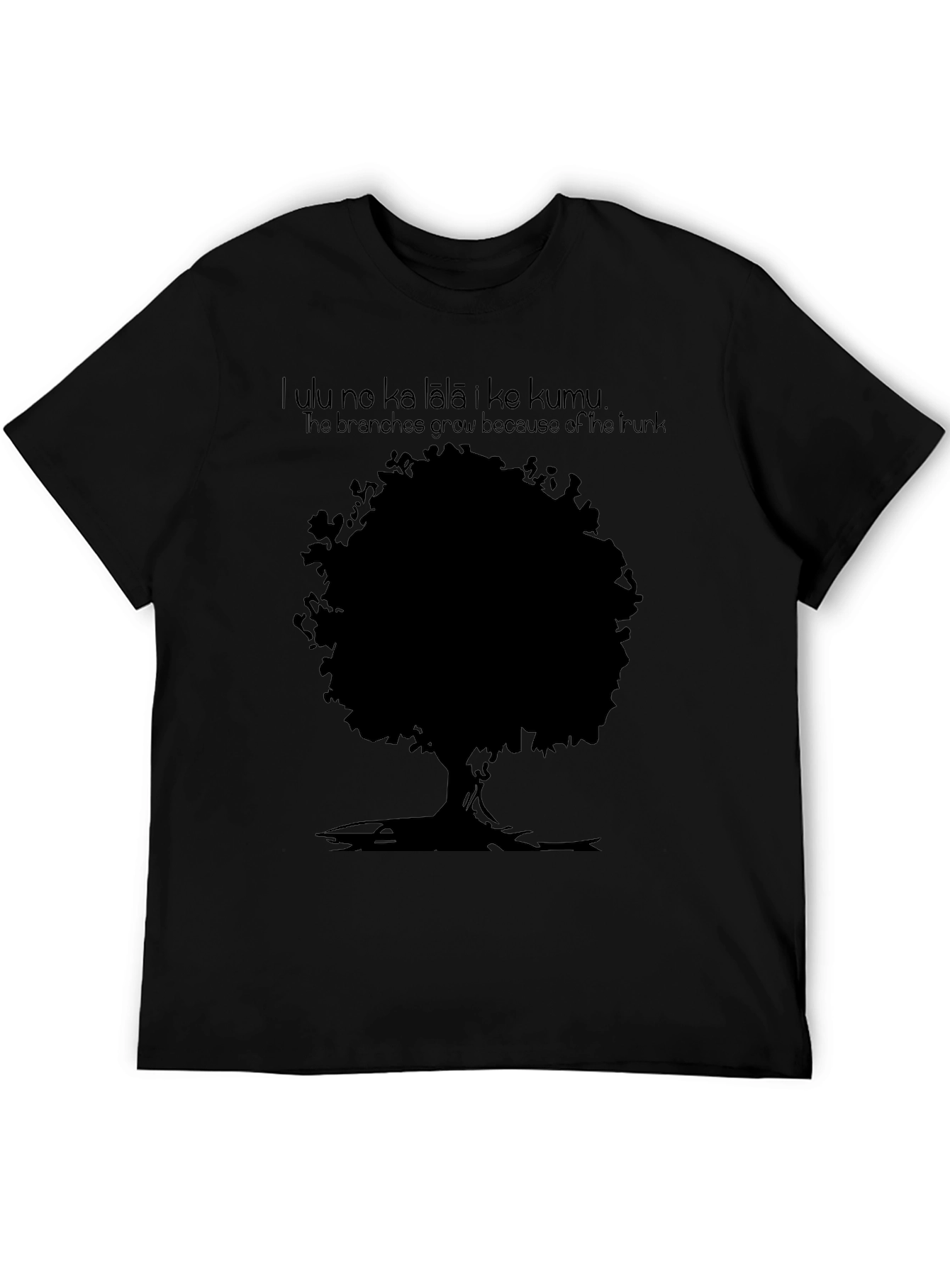 Tree Graphic Mens Black T-Shirt
