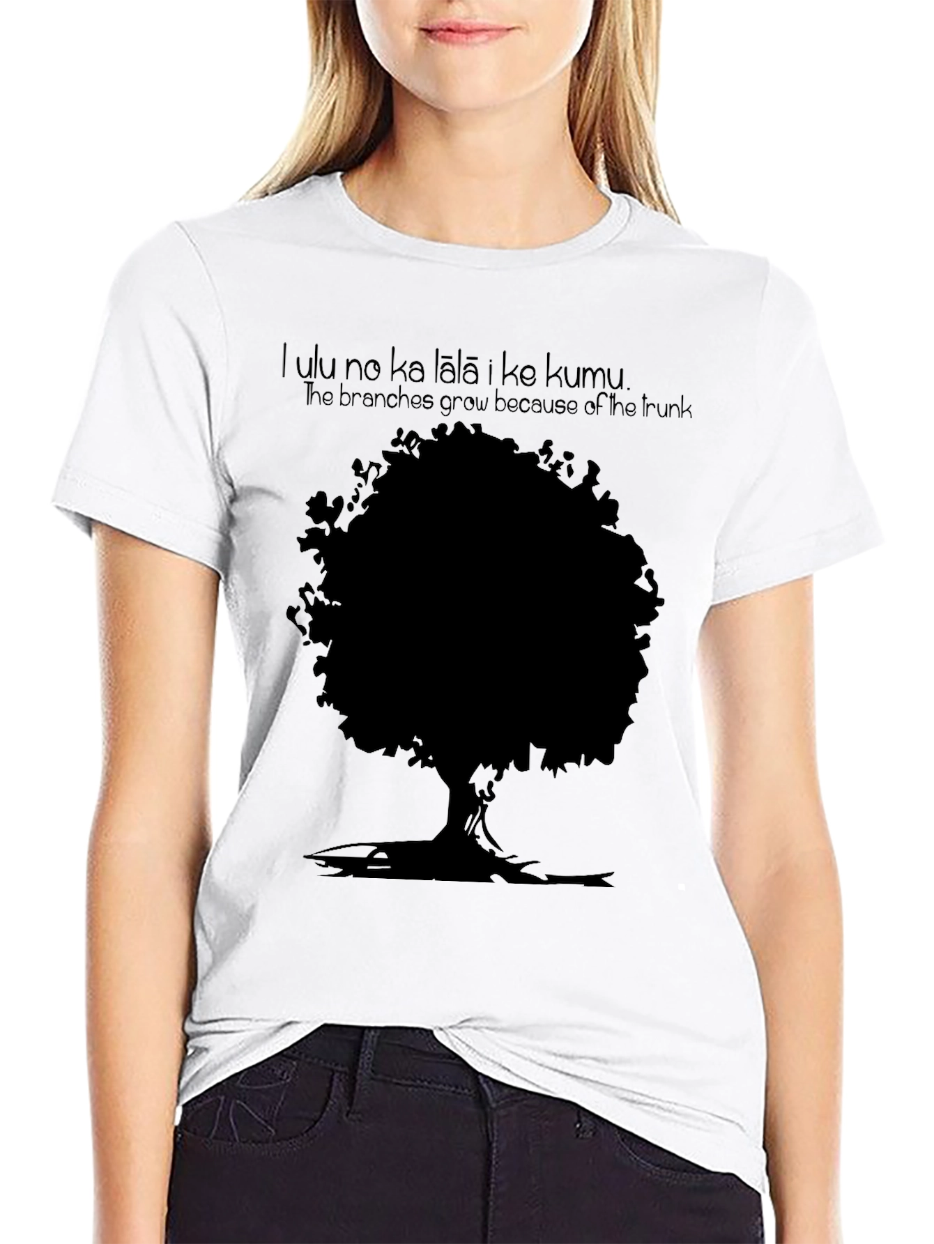 Tree Graphic Mens Black T-Shirt