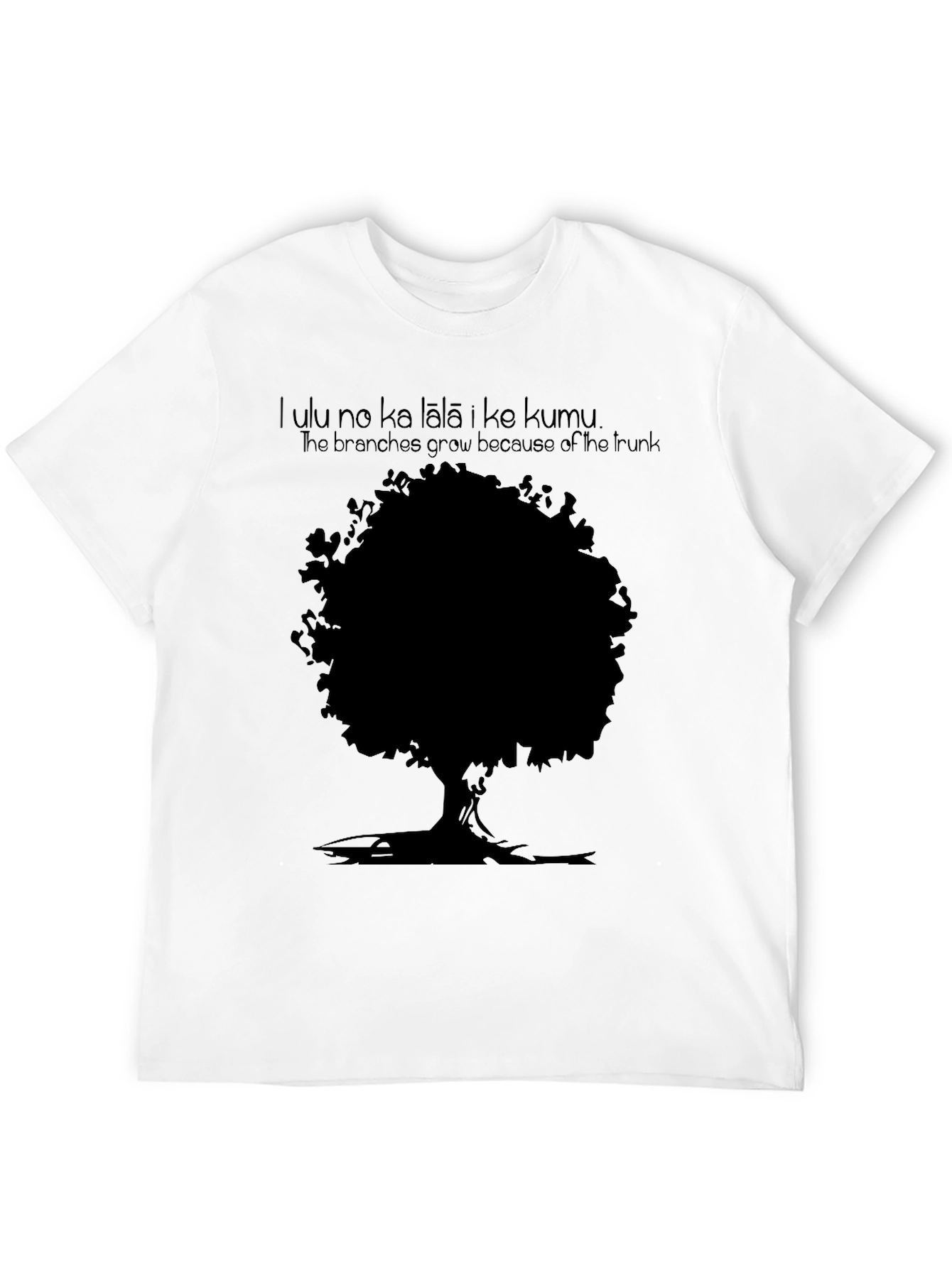 Tree Graphic Mens Black T-Shirt