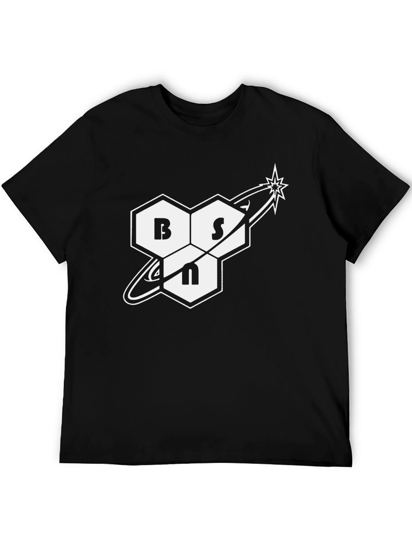 BSN Graphic Tee - Black Cotton Blend