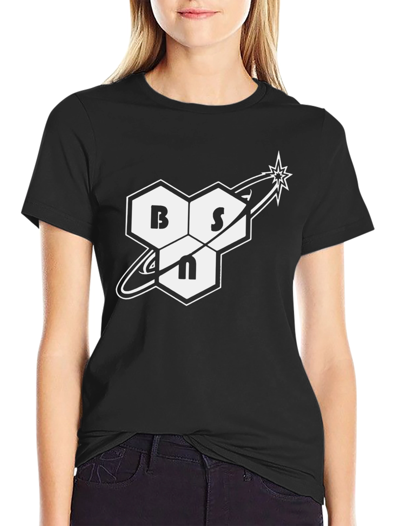 BSN Graphic Tee - Black Cotton Blend
