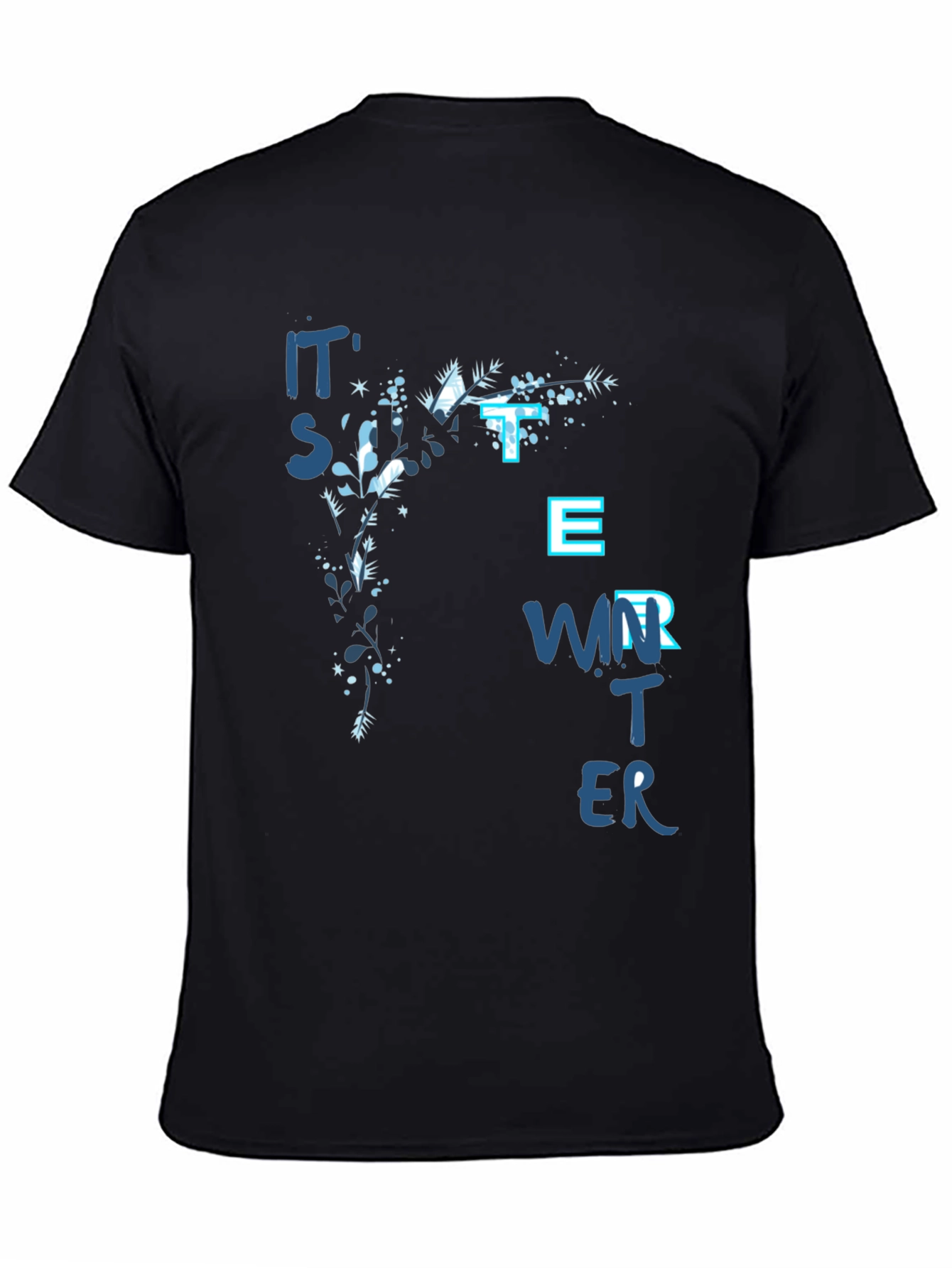 Its Sweater Weather Black Graphic Tee