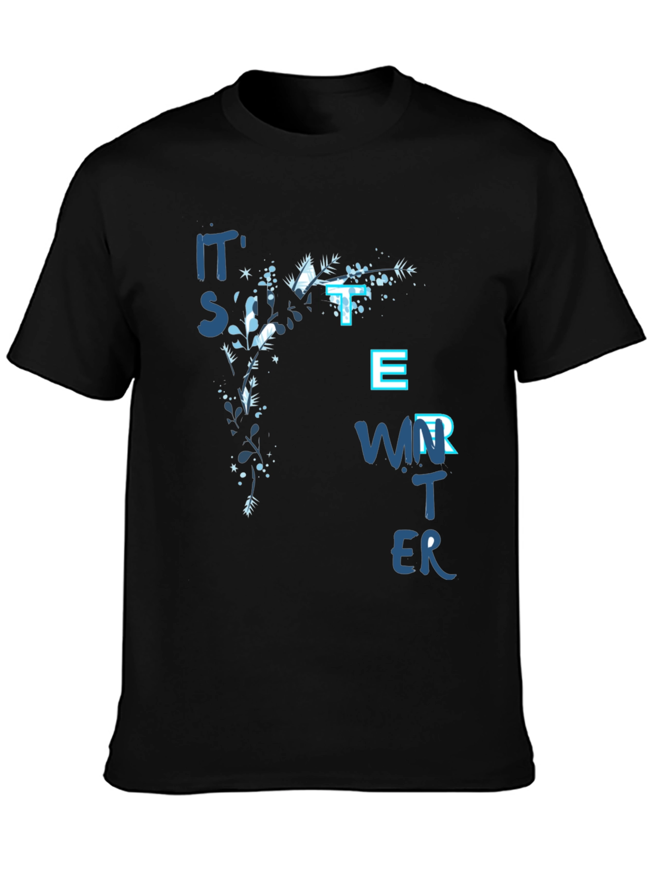Its Sweater Weather Black Graphic Tee