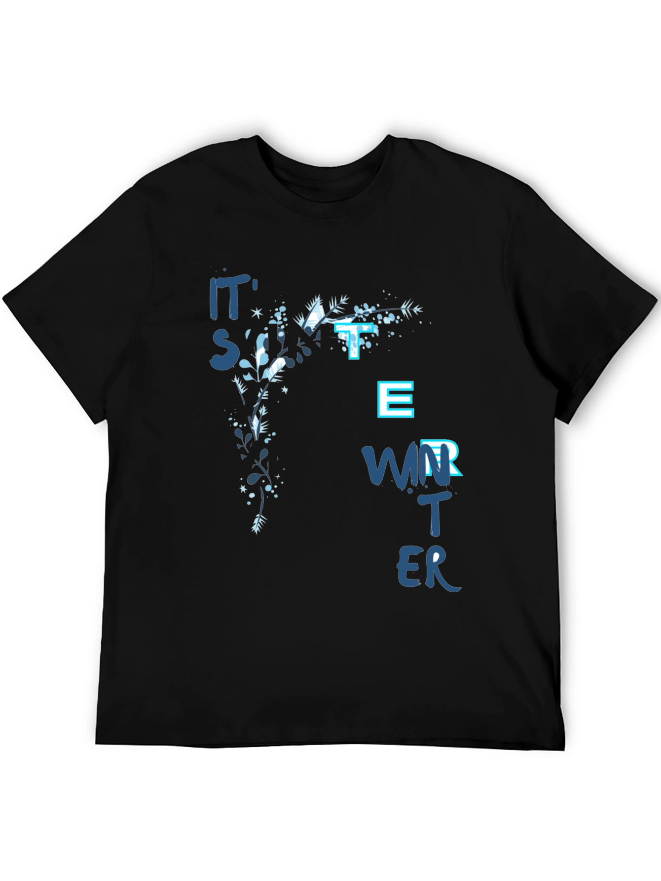 Its Sweater Weather Black Graphic Tee