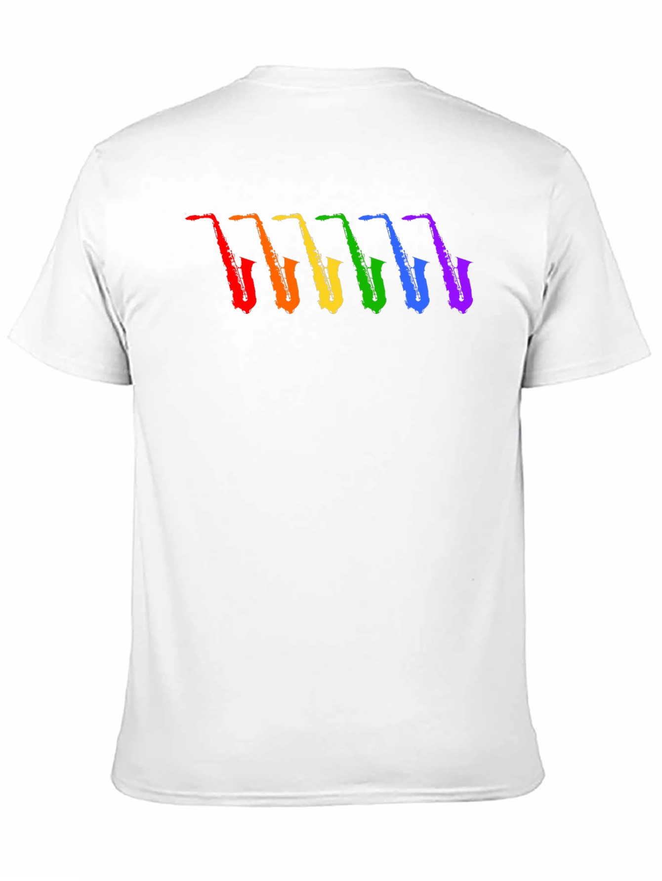 Rainbow Saxophone Graphic T-Shirt