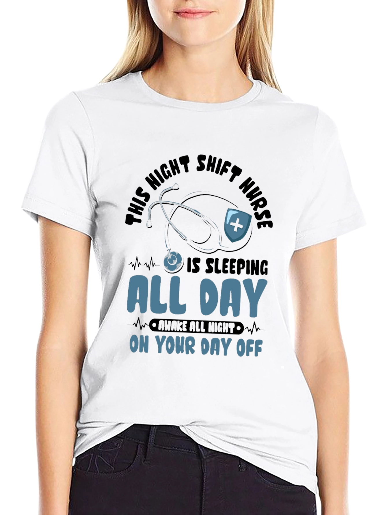 Night Shift Nurse All Day Sleeping T-Shirt