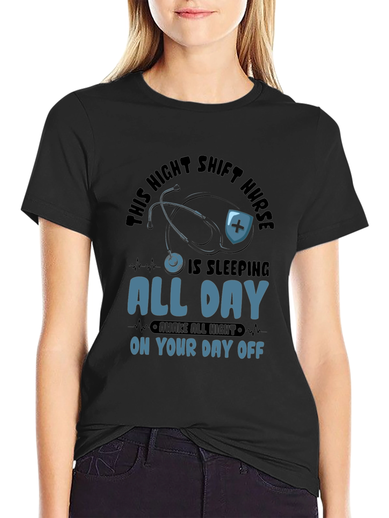 Night Shift Nurse All Day Sleeping T-Shirt