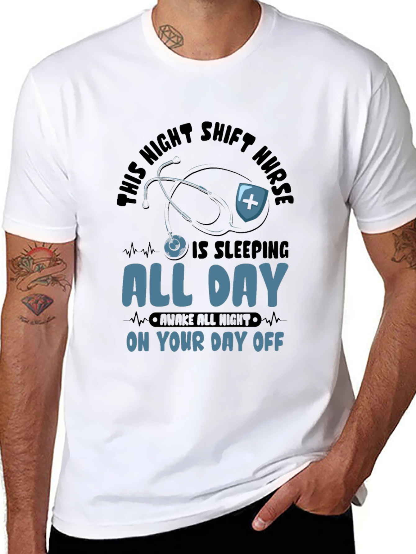 Night Shift Nurse All Day Sleeping T-Shirt