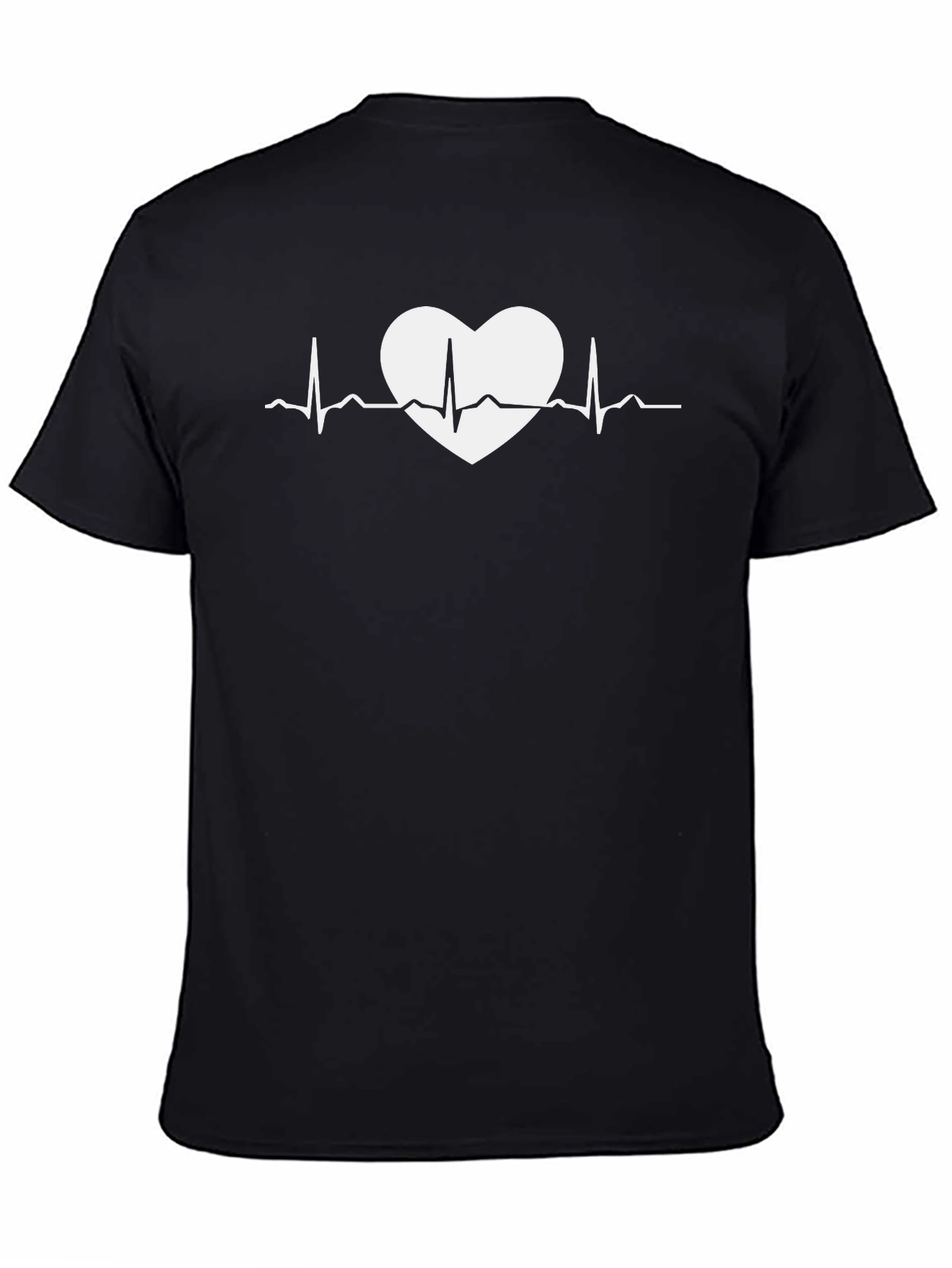 Heartbeat Heart Graphic Tee - Soft Cotton Blend T-Shirt