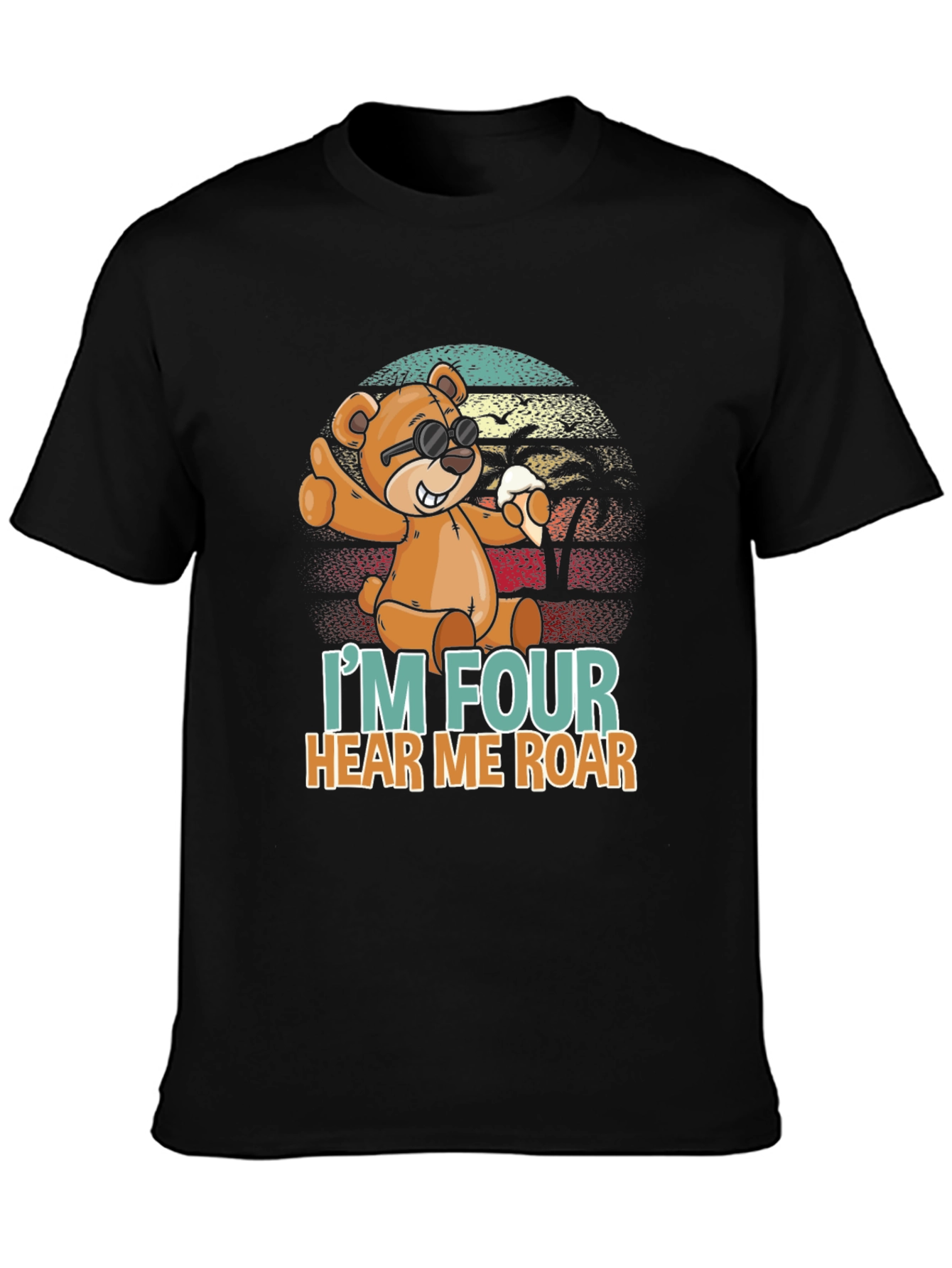 Im Four Hear Me Roar Birthday T-Shirt