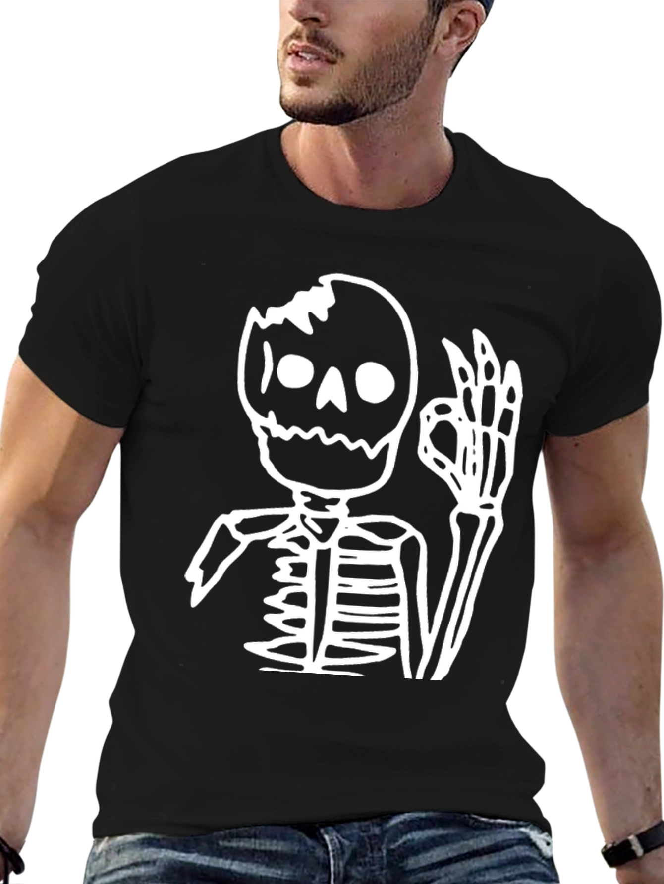Skeleton OK Hand T-Shirt