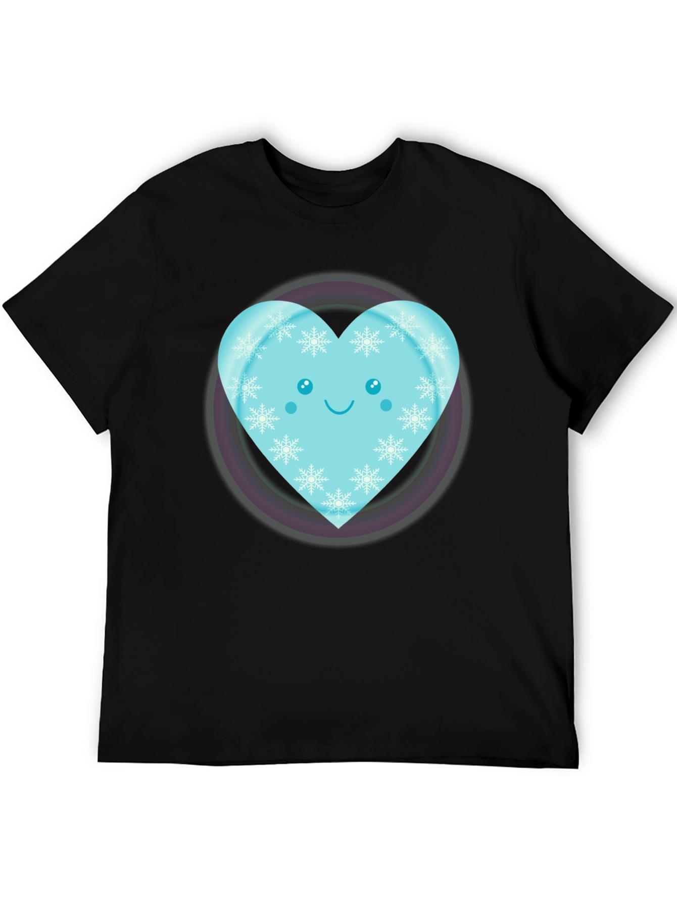 Cute Heart Snowflake Graphic Tee
