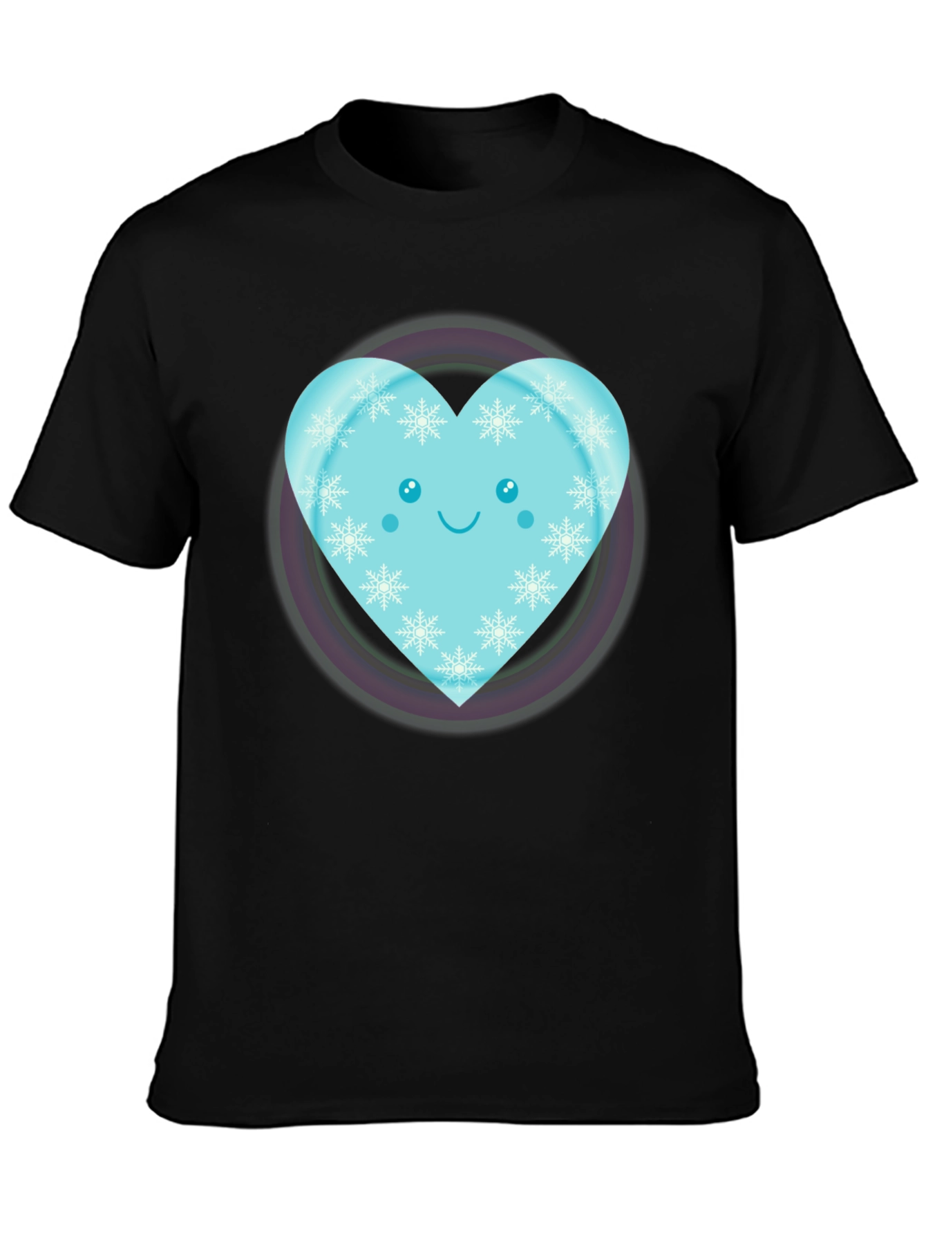 Cute Heart Snowflake Graphic Tee