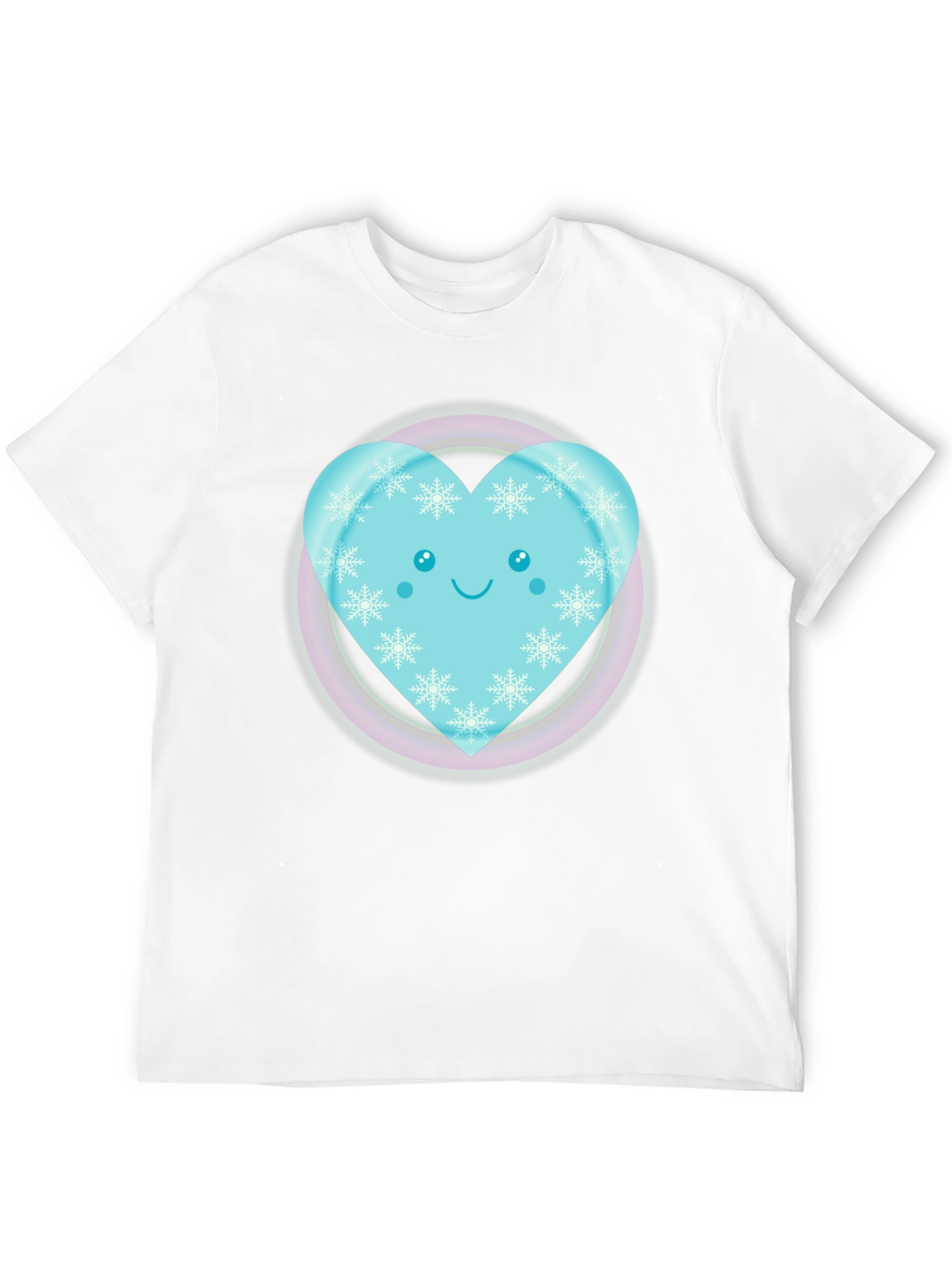 Cute Heart Snowflake Graphic Tee