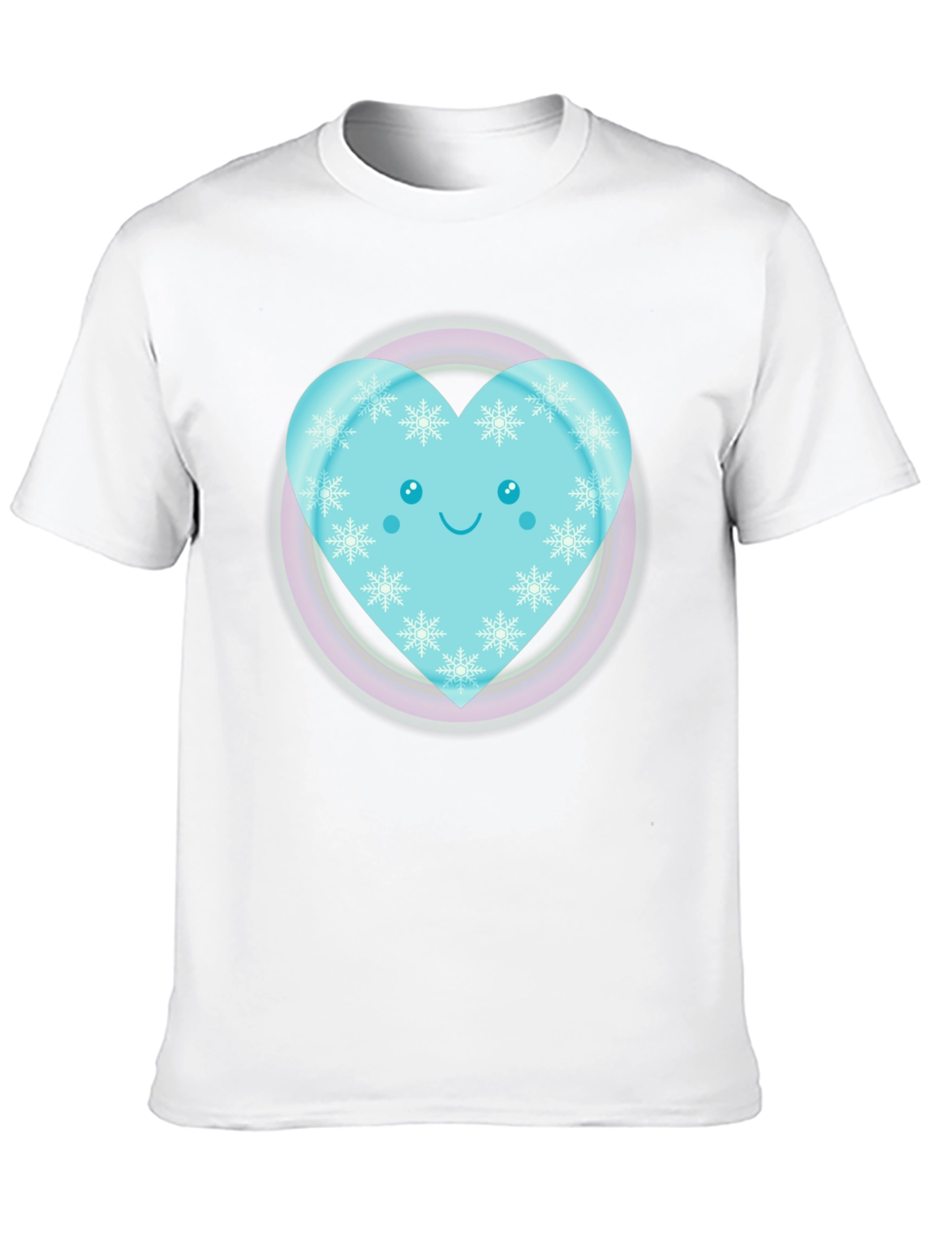 Cute Heart Snowflake Graphic Tee