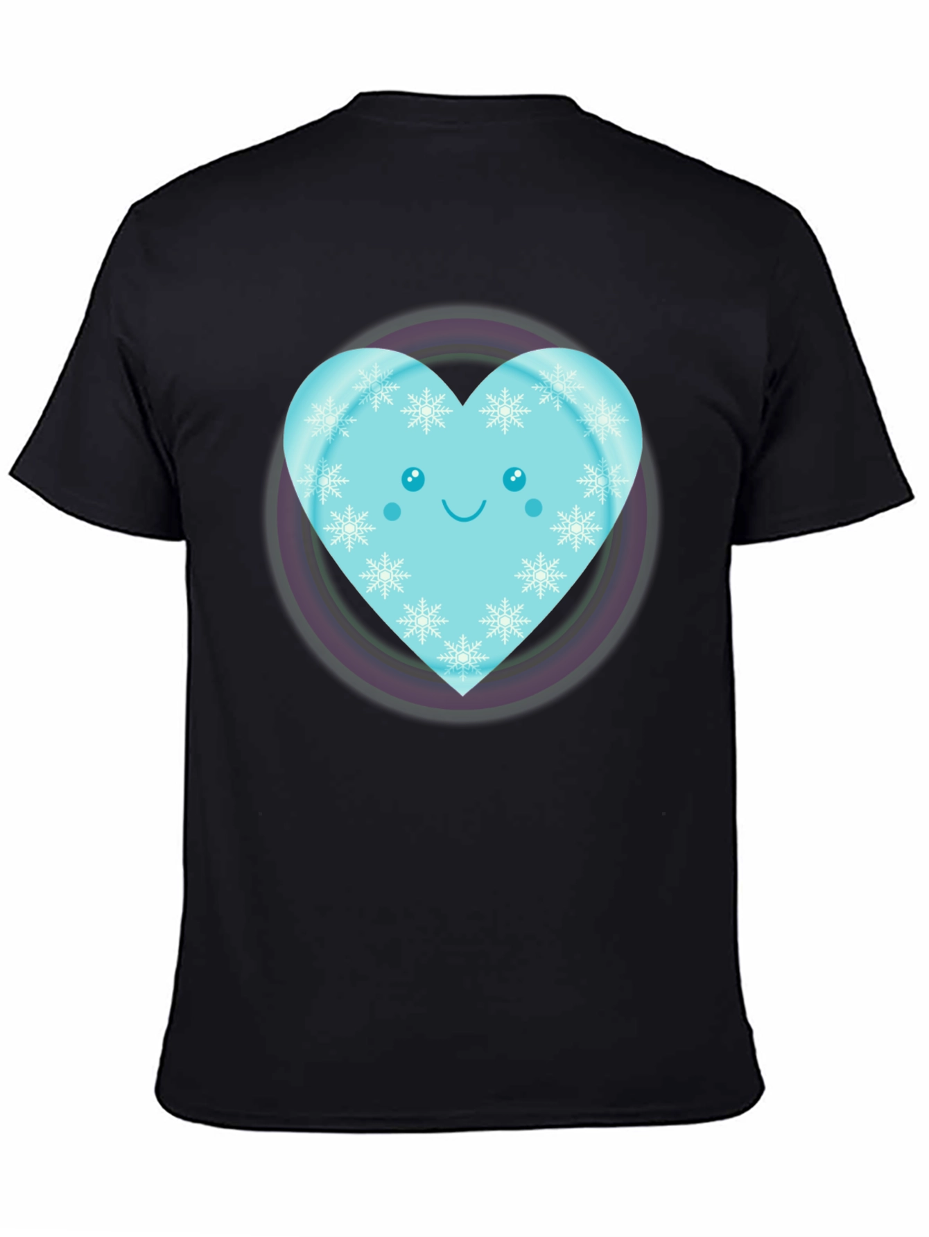 Cute Heart Snowflake Graphic Tee