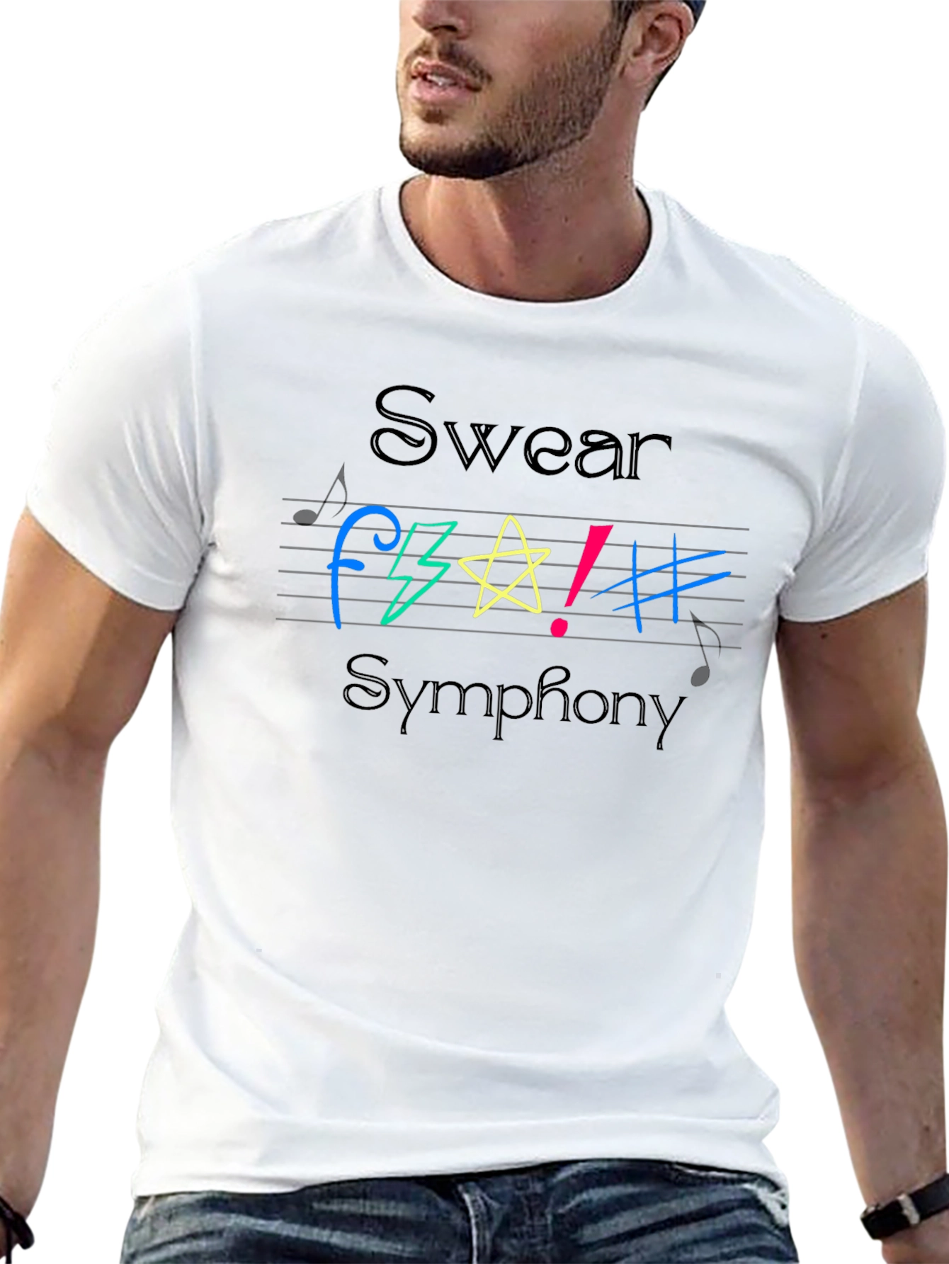 Swear Symphony Graphic T-Shirt