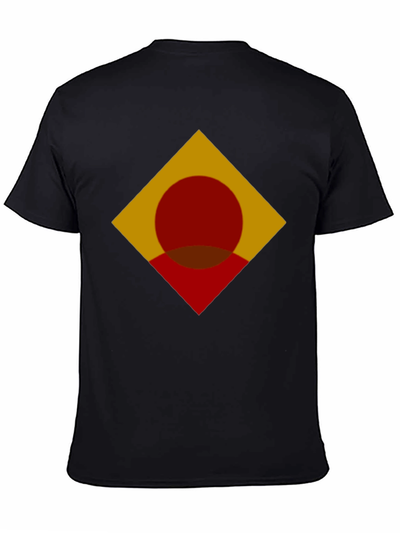 Geometric Symbol Graphic Black Tee