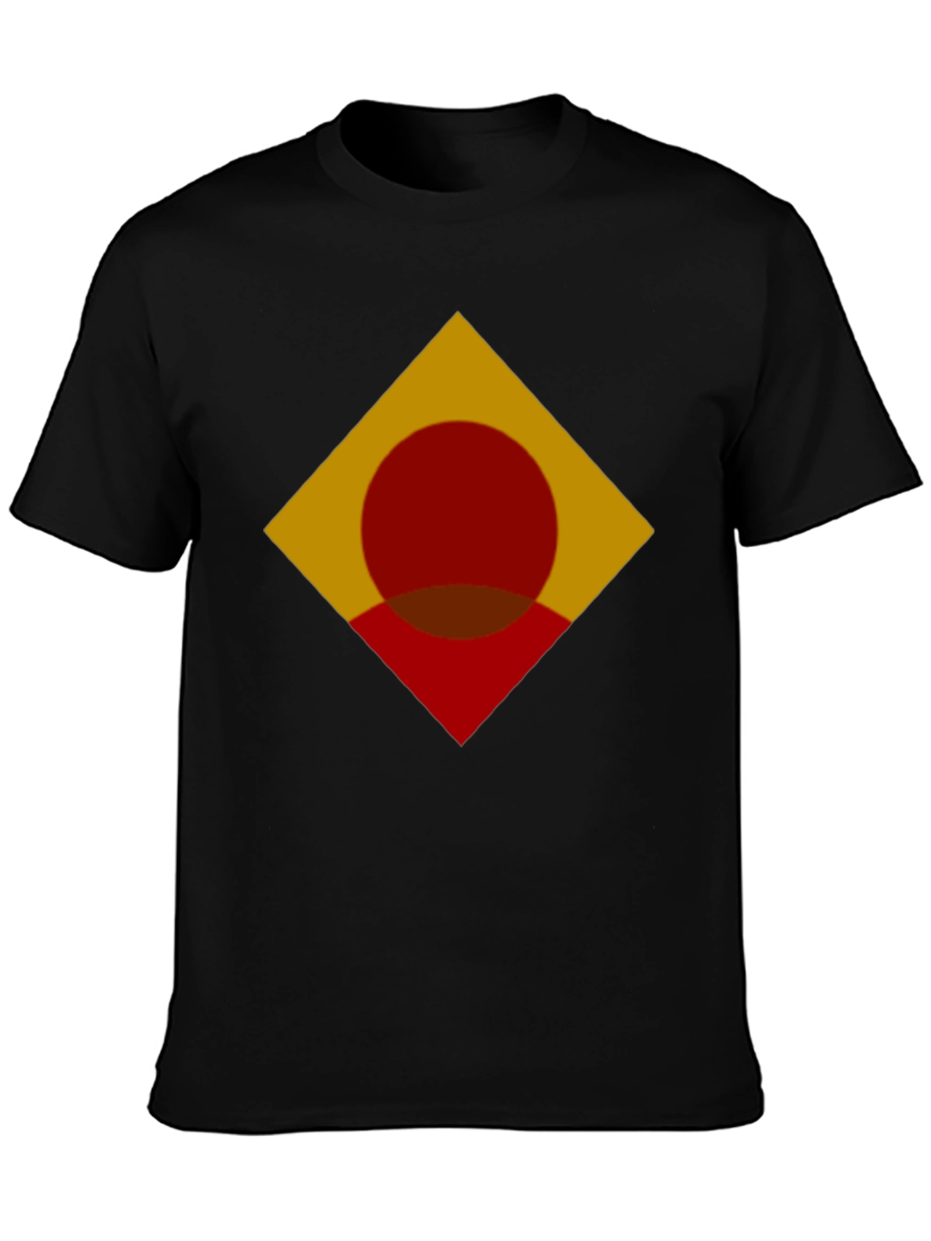 Geometric Symbol Graphic Black Tee