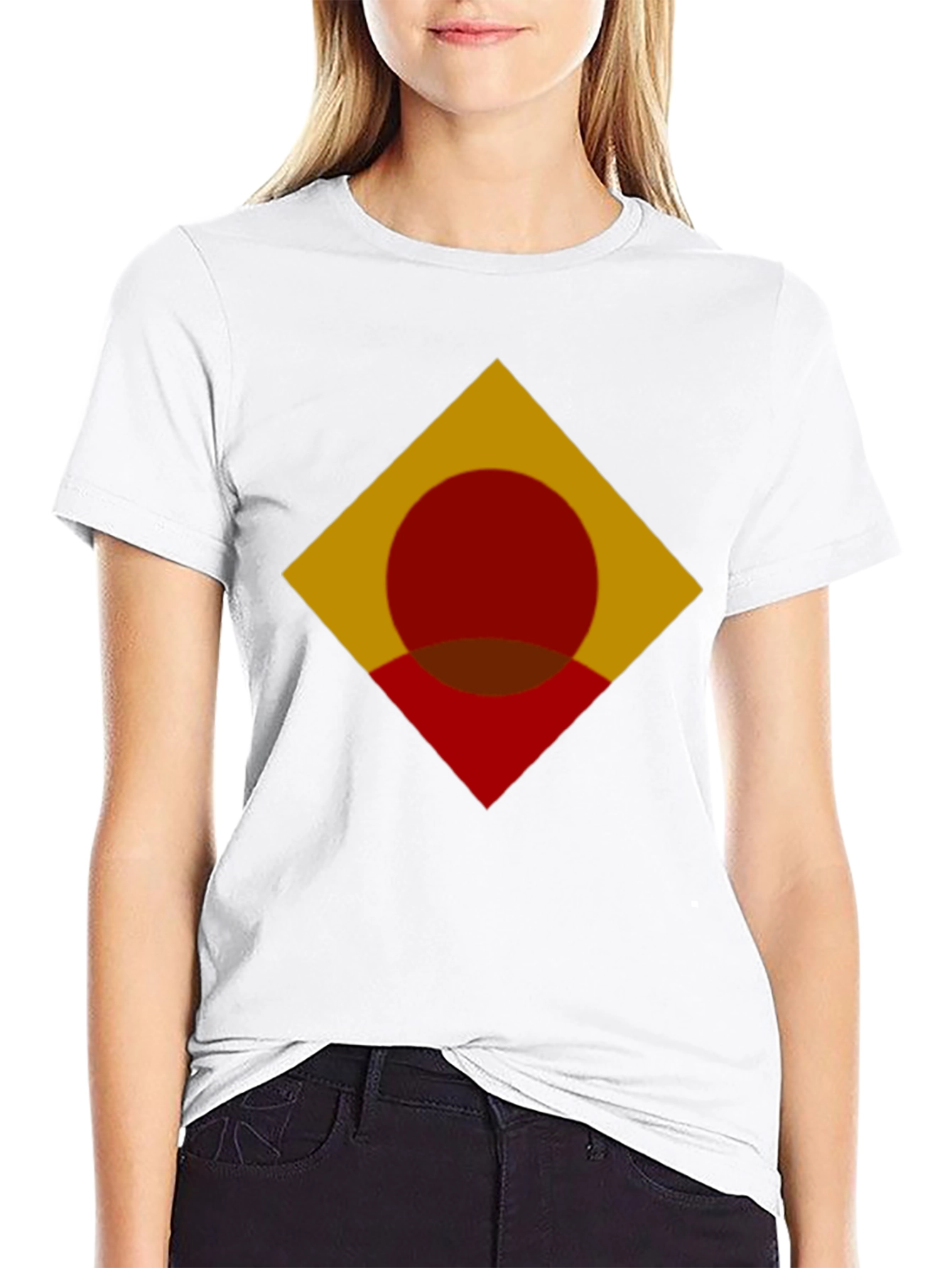 Geometric Symbol Graphic Black Tee