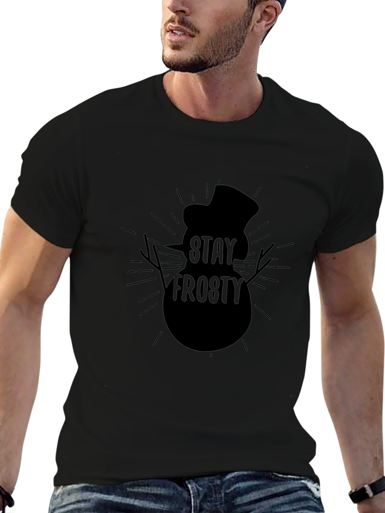 Stay Frosty Graphic Tee - Mens Black T-Shirt