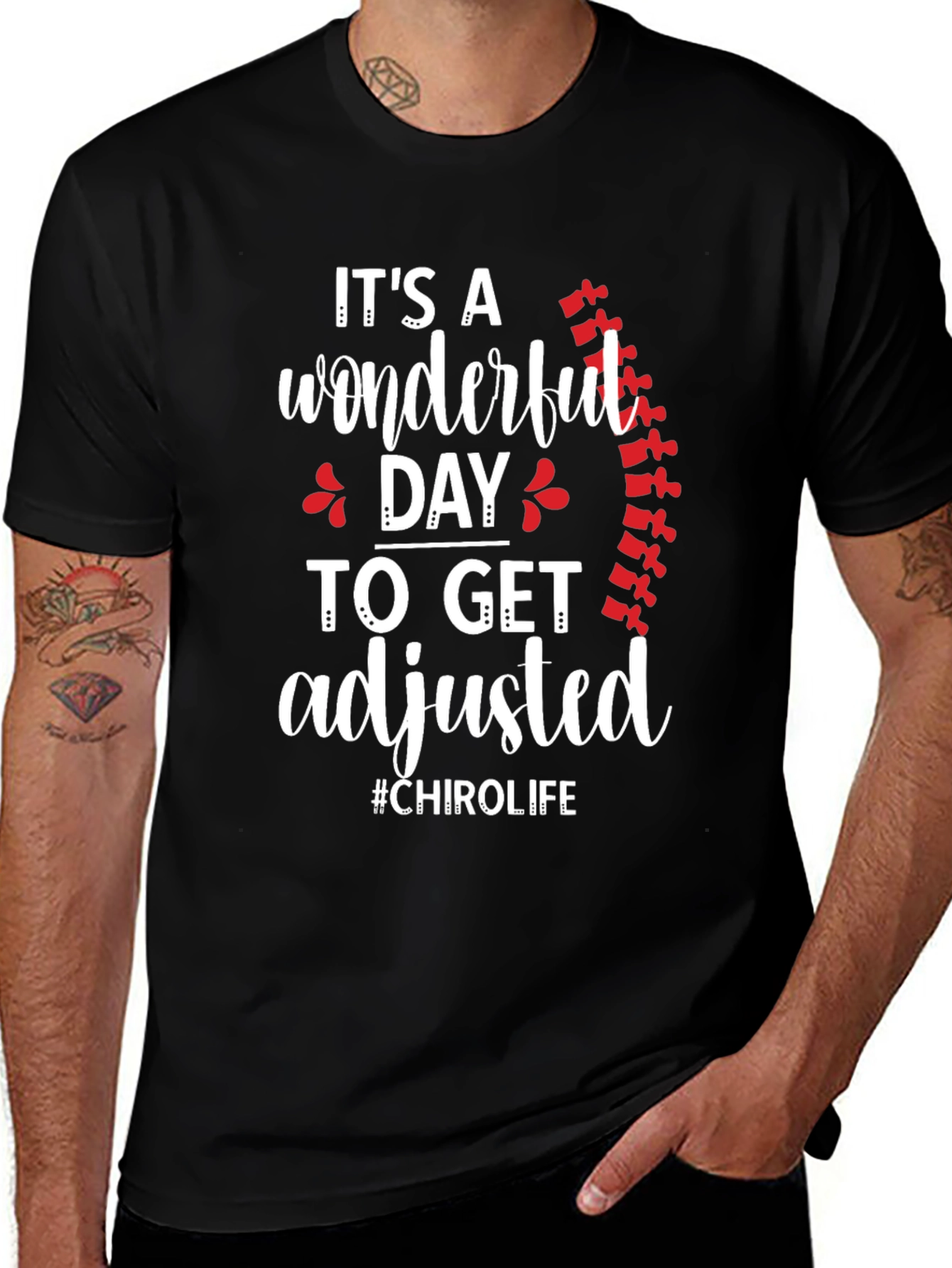 Chiropractor Adjustment T-Shirt - #CHIROLIFE
