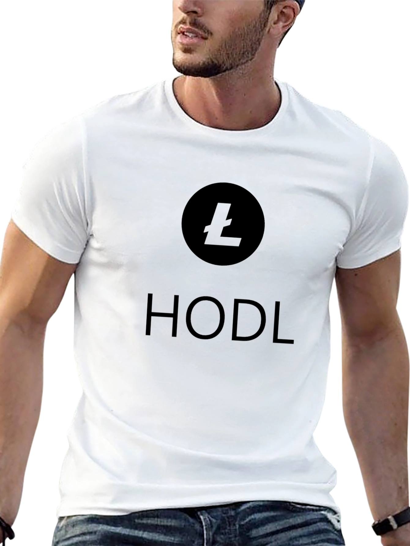 Litecoin HODL Crypto T-Shirt - Black