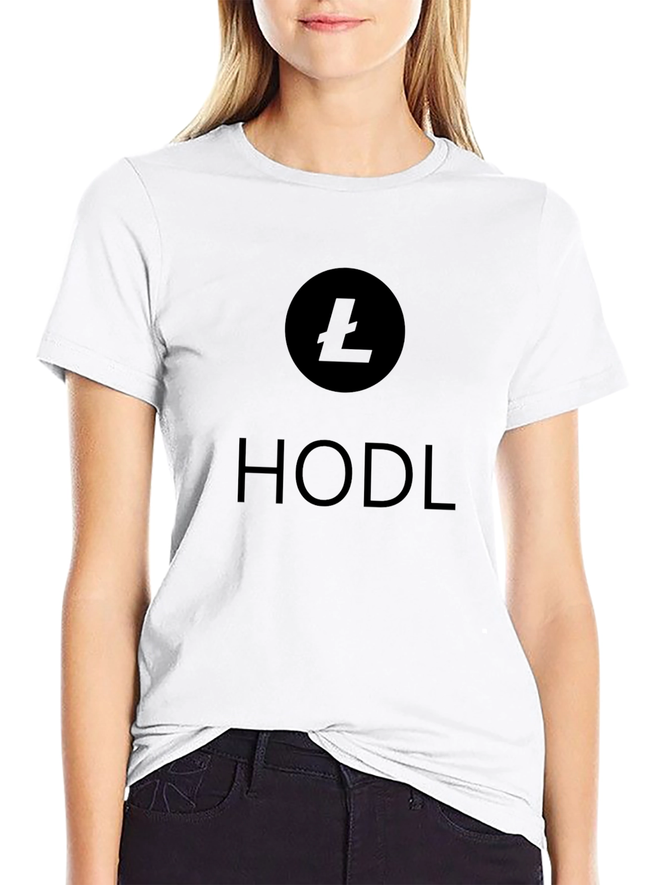 Litecoin HODL Crypto T-Shirt - Black