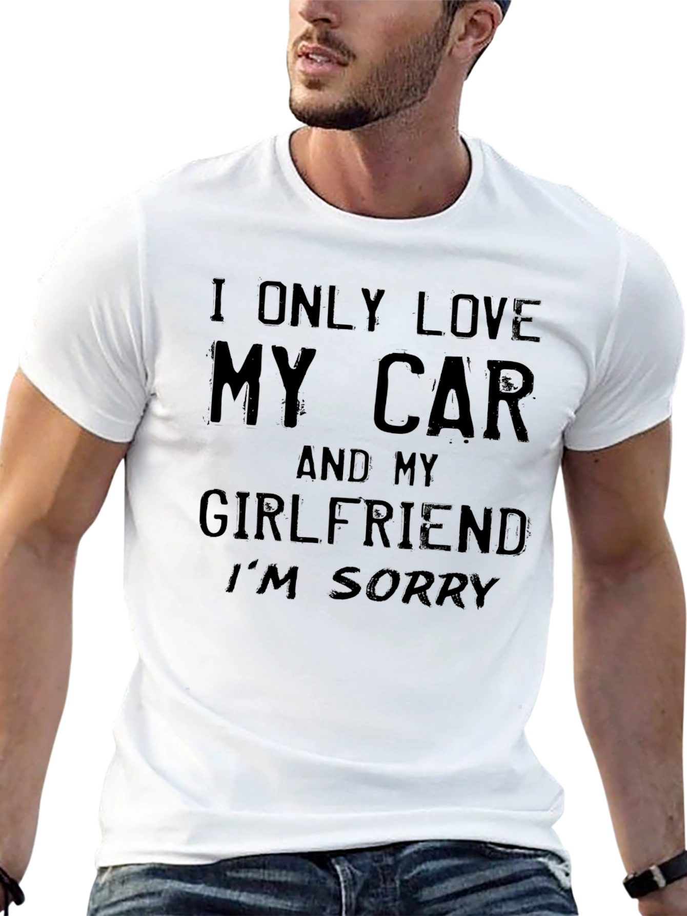 Funny I Only Love My Car Graphic Tee