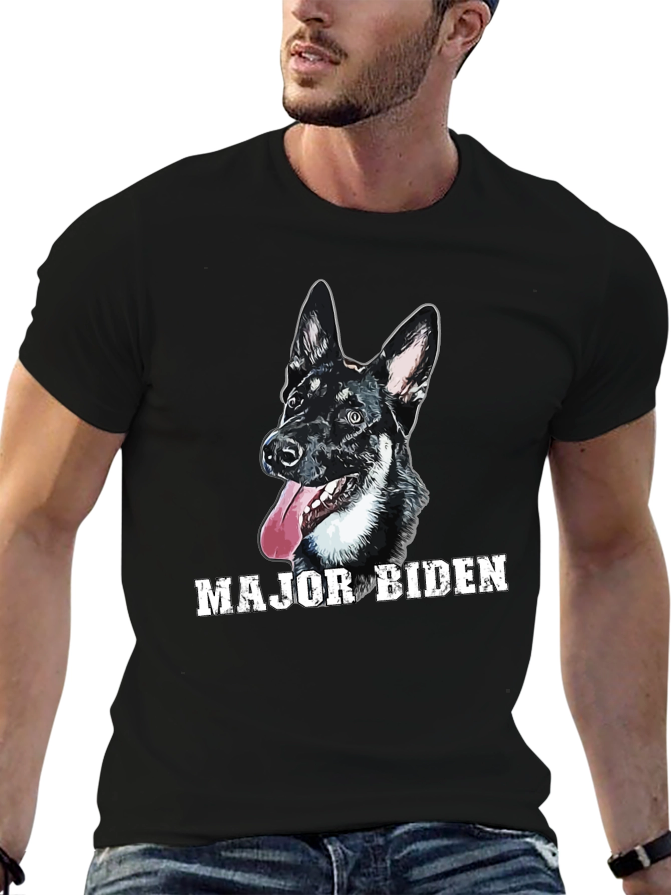 Major Biden Dog Graphic T-Shirt