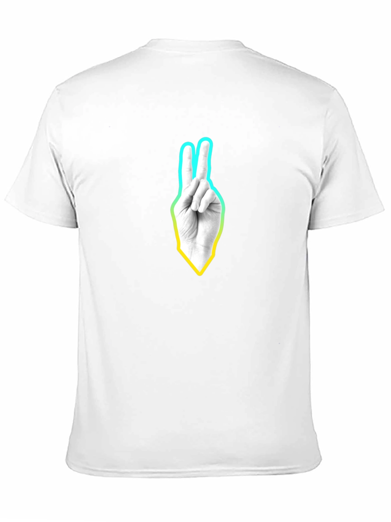 Peace Sign Graphic T-Shirt - Casual Black Tee