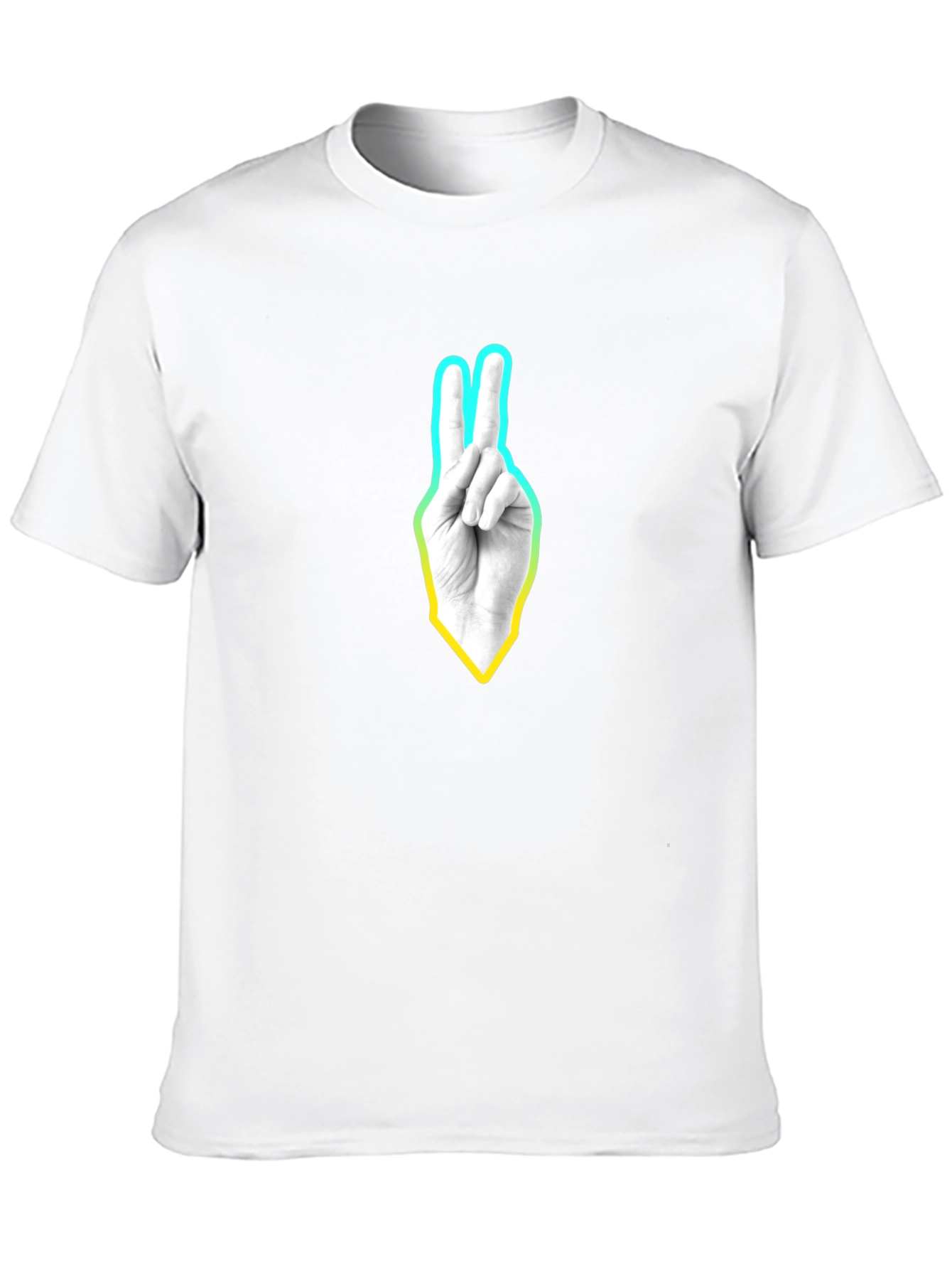 Peace Sign Graphic T-Shirt - Casual Black Tee
