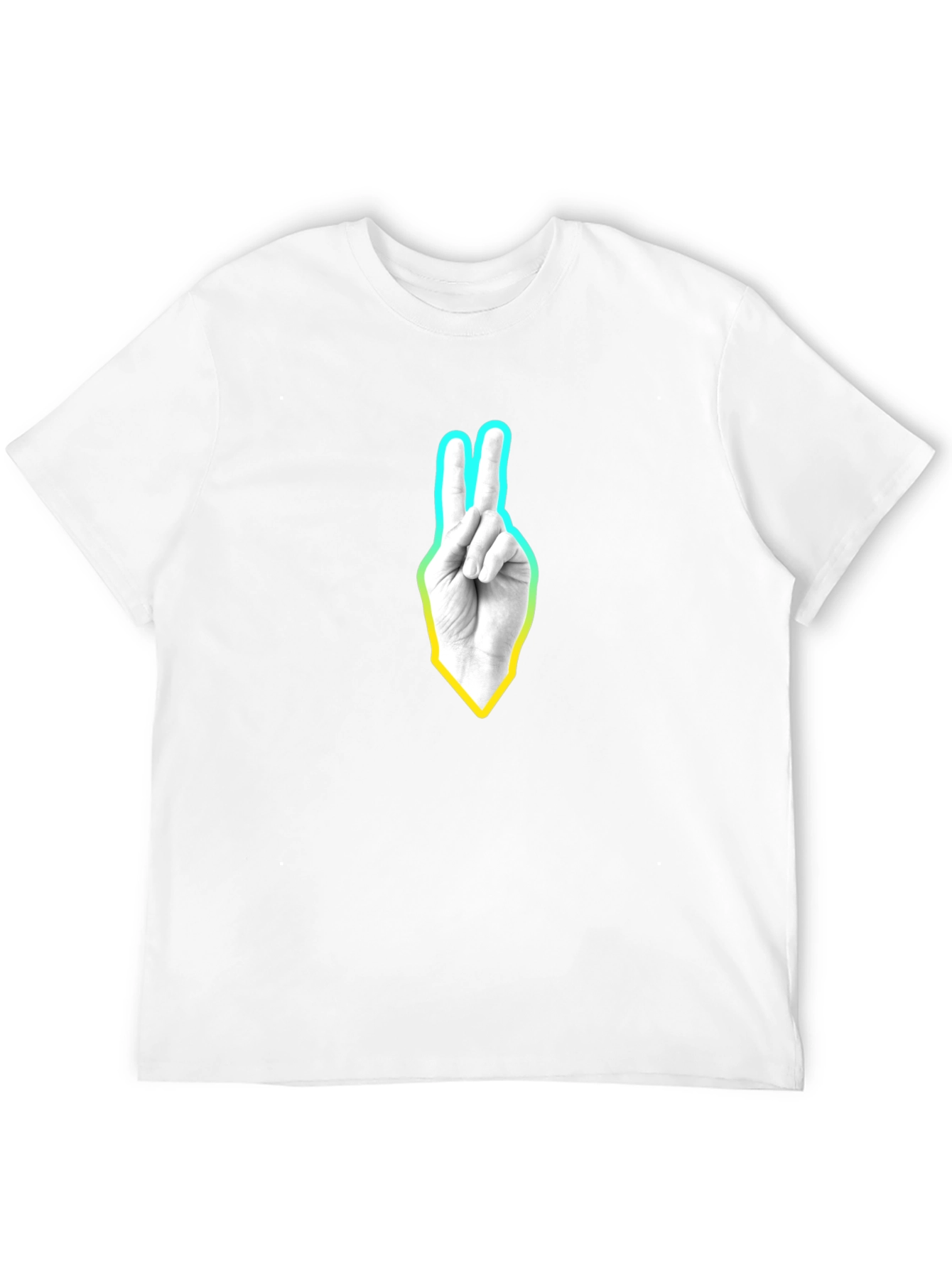 Peace Sign Graphic T-Shirt - Casual Black Tee