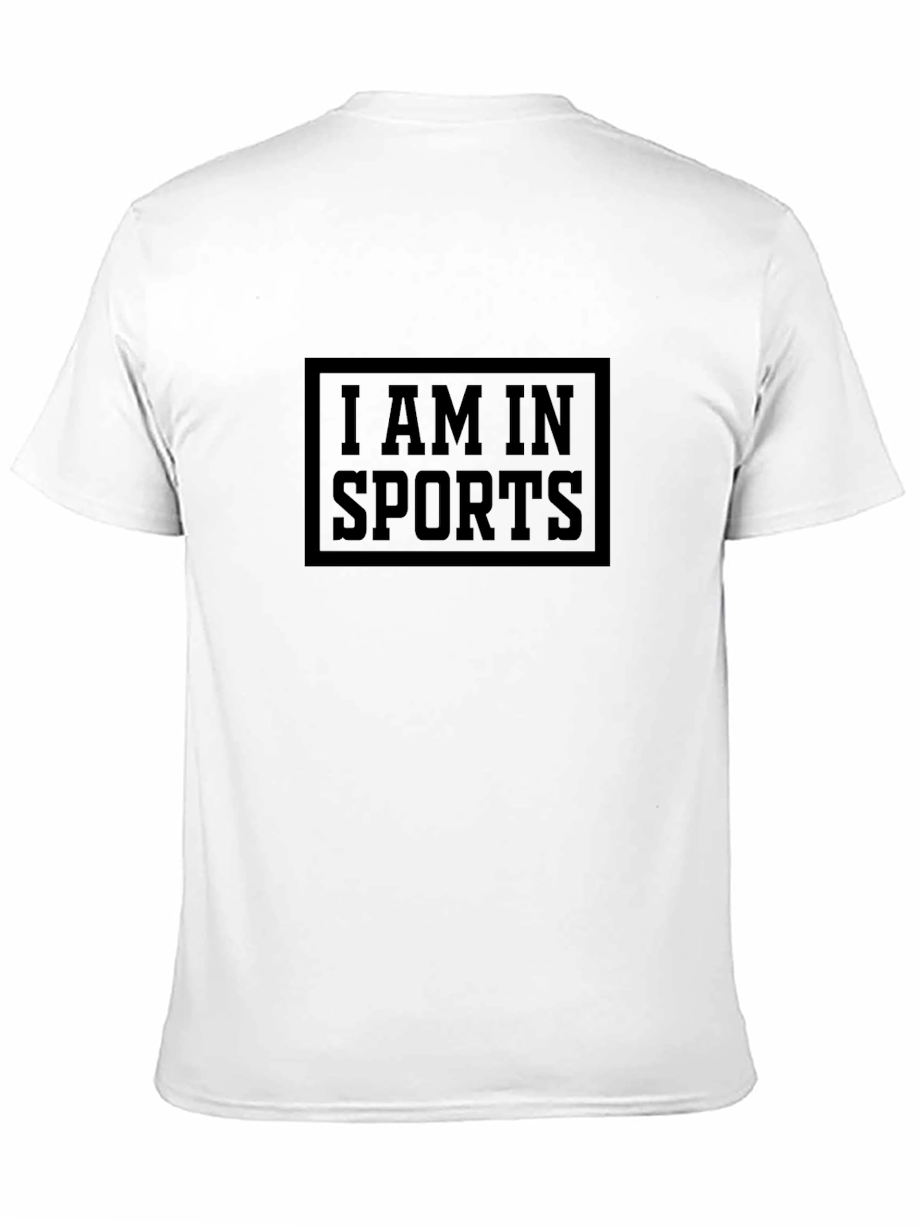 I Am In Sports Black Graphic Tee