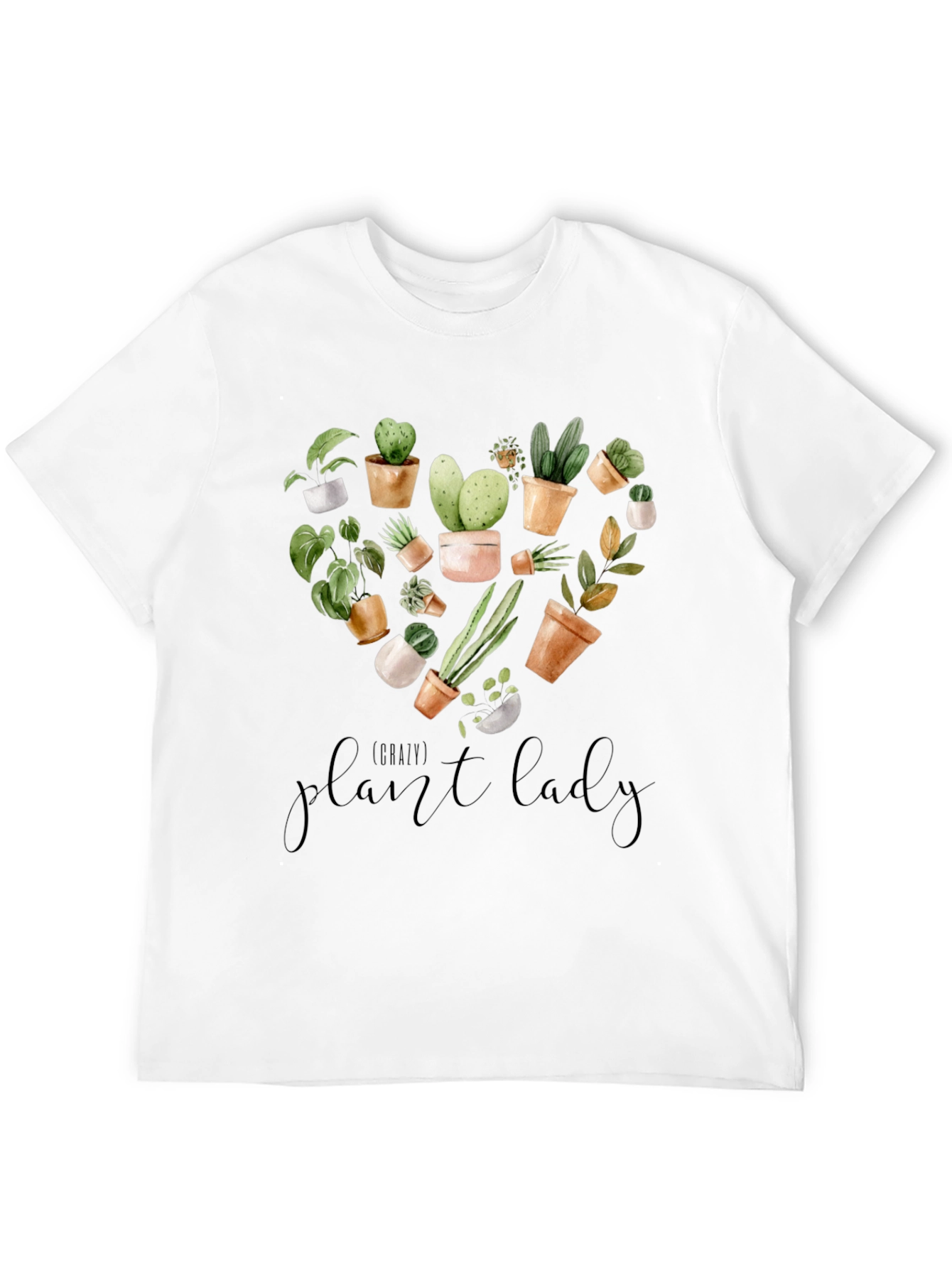 Plant Lady Graphic Tee -  Botanical Heart Design