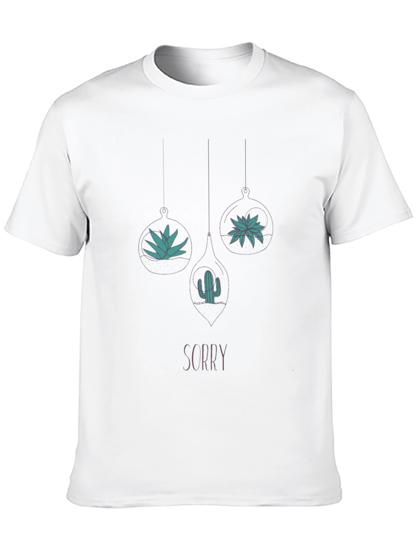 Sorry Terrarium Graphic Tee - Black Casual Shirt