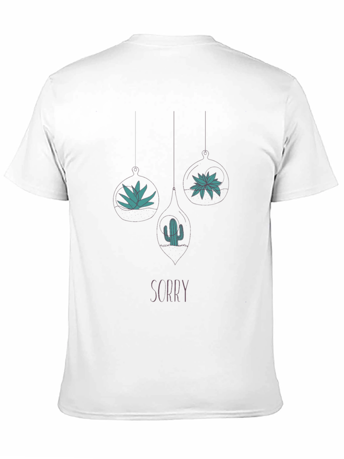 Sorry Terrarium Graphic Tee - Black Casual Shirt